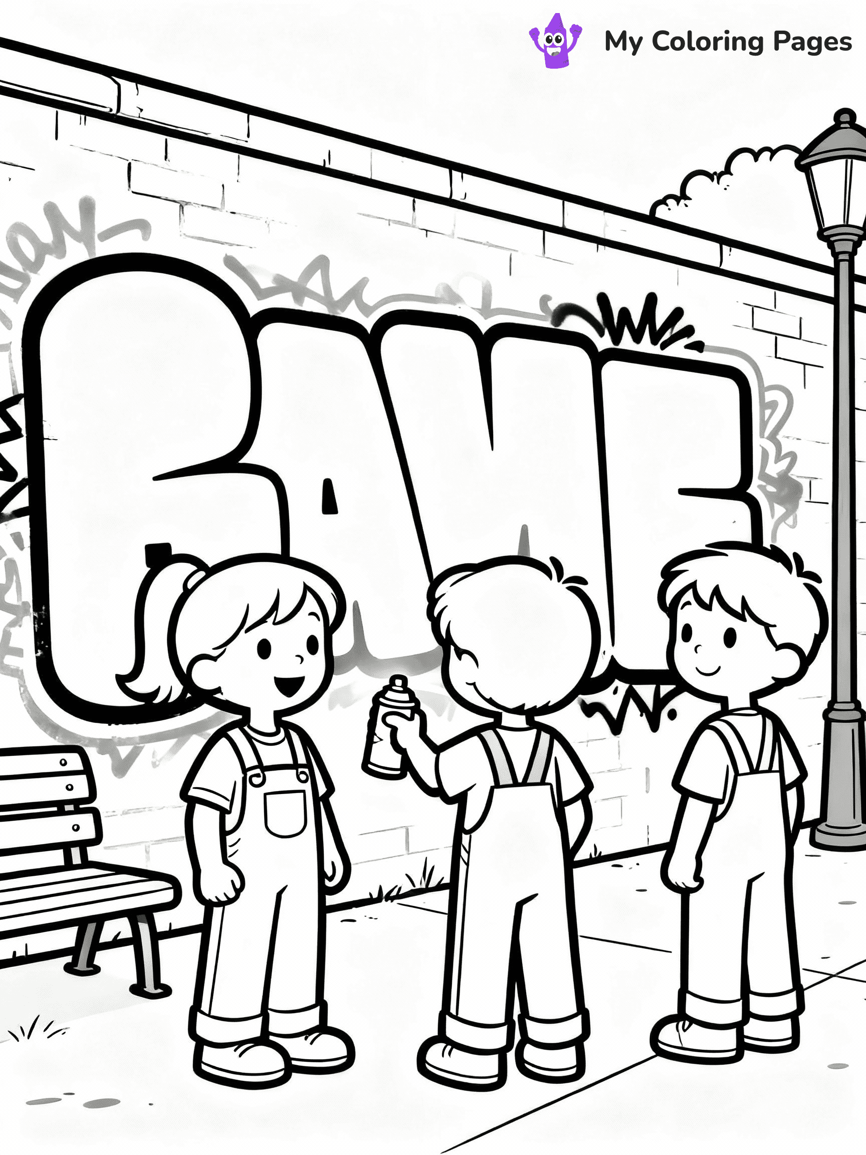 Graffiti Coloring Pages - 5