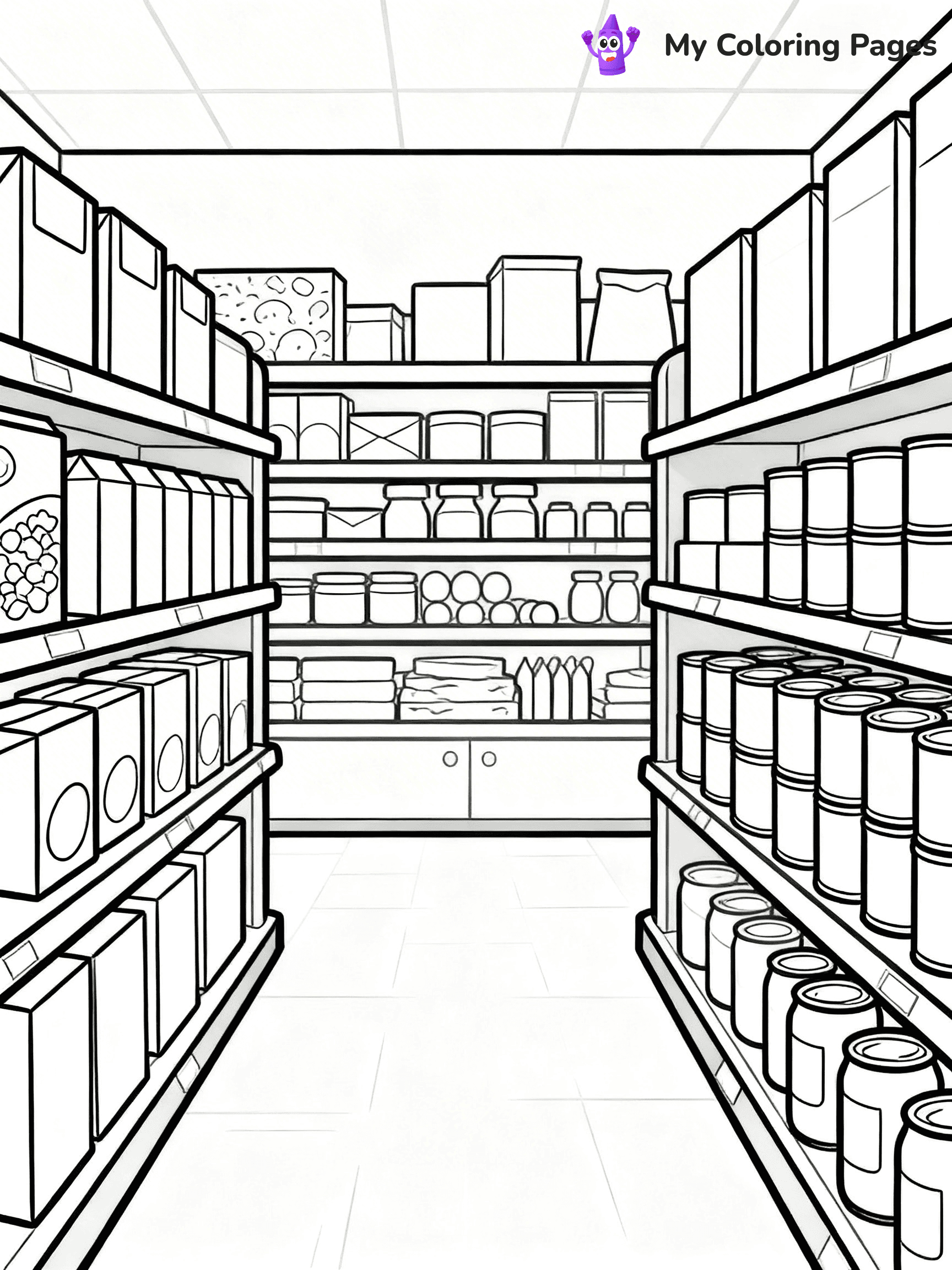Grocery Store Coloring Pages - 27