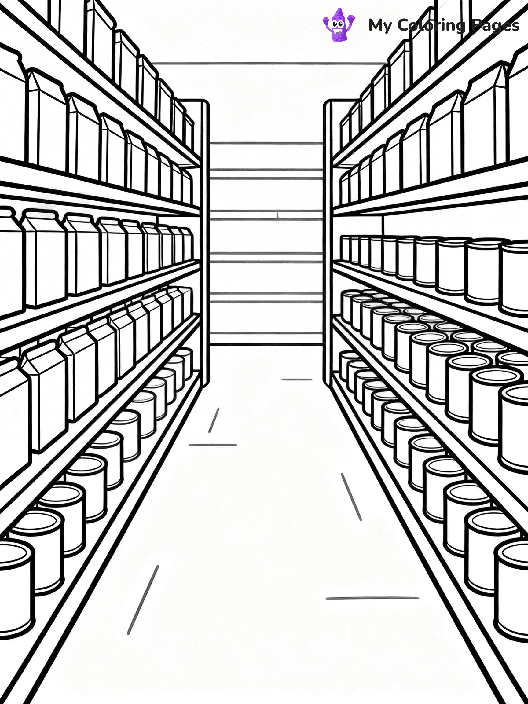 Grocery Store Coloring Pages - 25