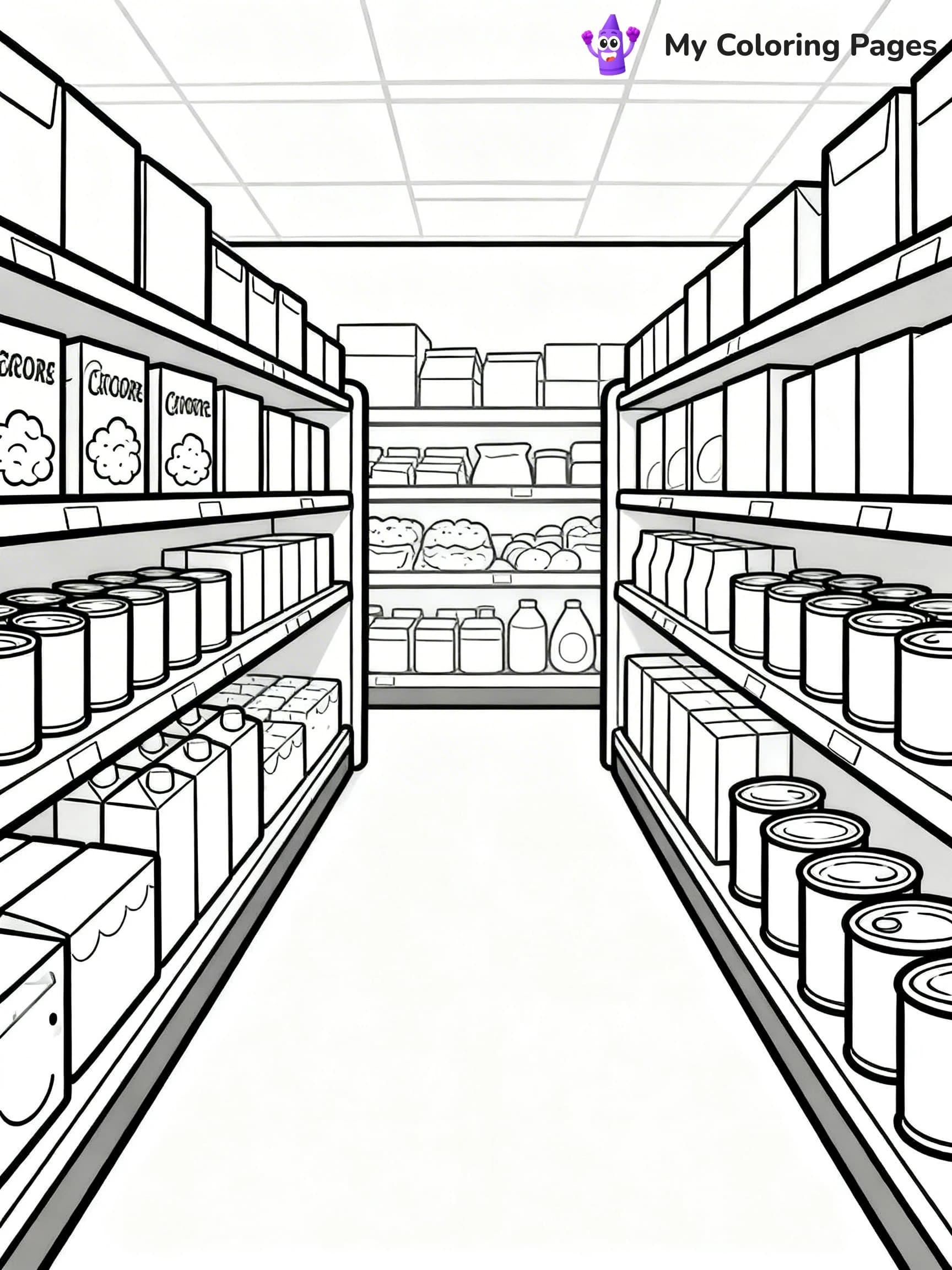 Grocery Store Coloring Pages - 24
