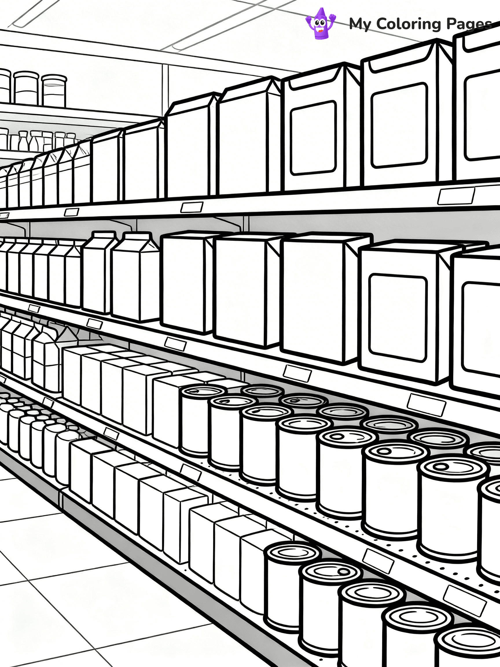Grocery Store Coloring Pages - 23