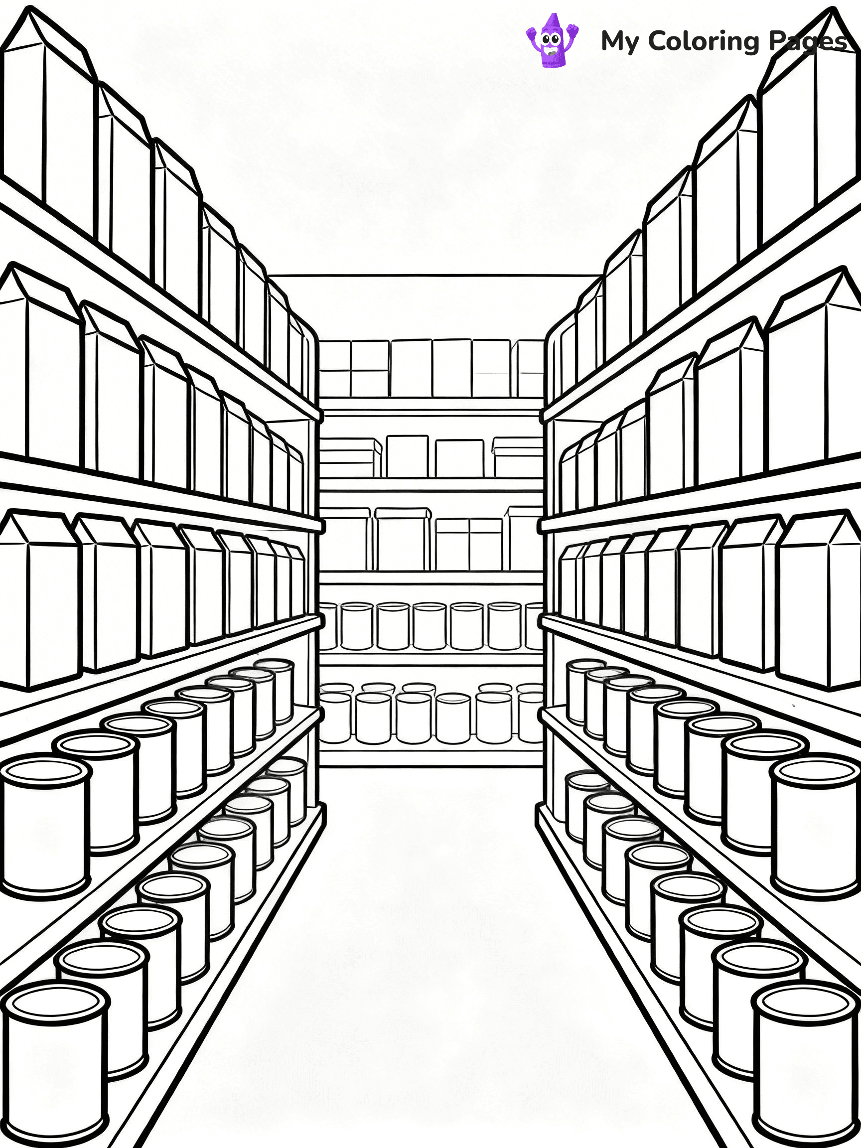 Grocery Store Coloring Pages - 22