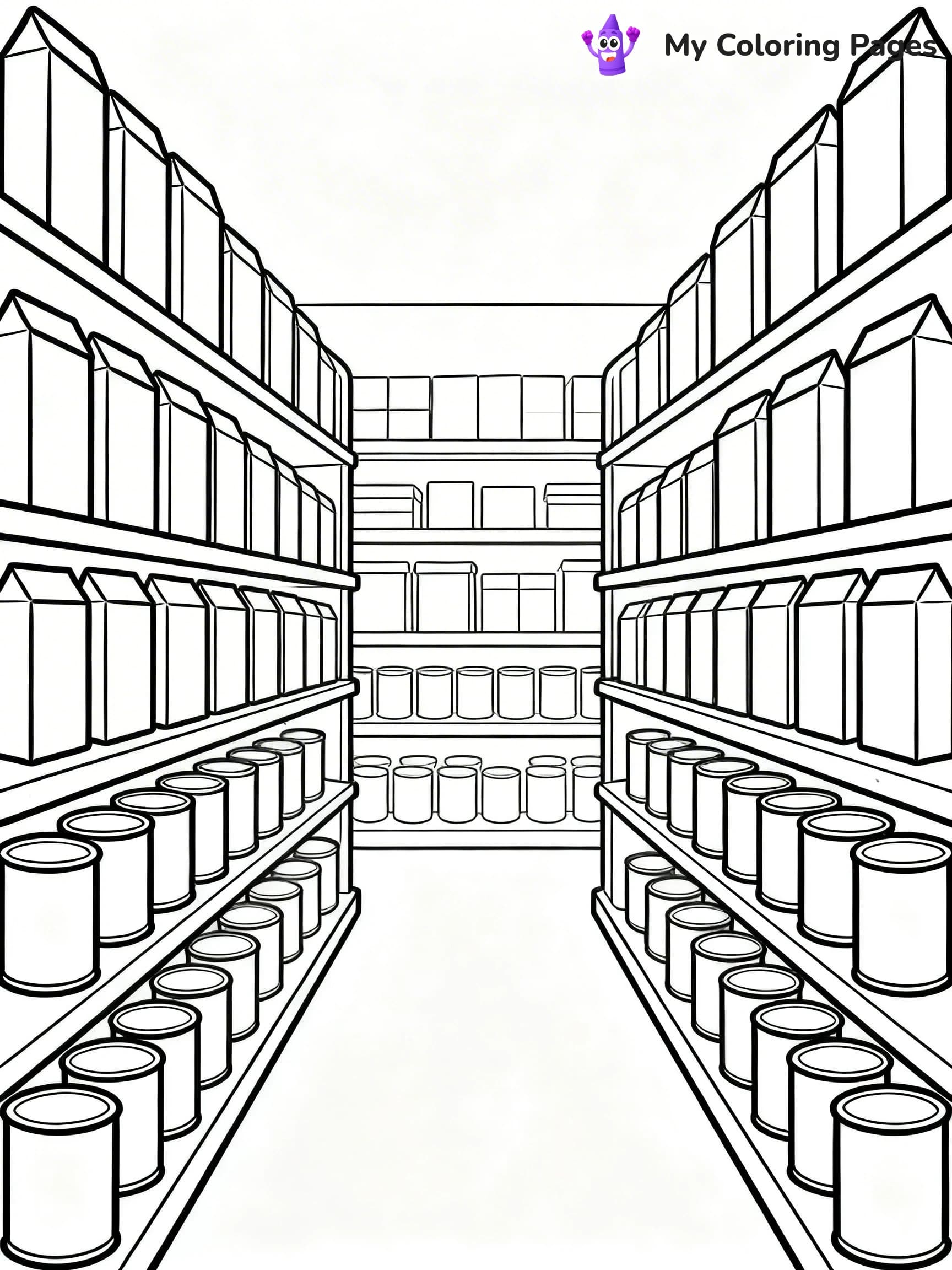 Grocery Store Coloring Pages - 22