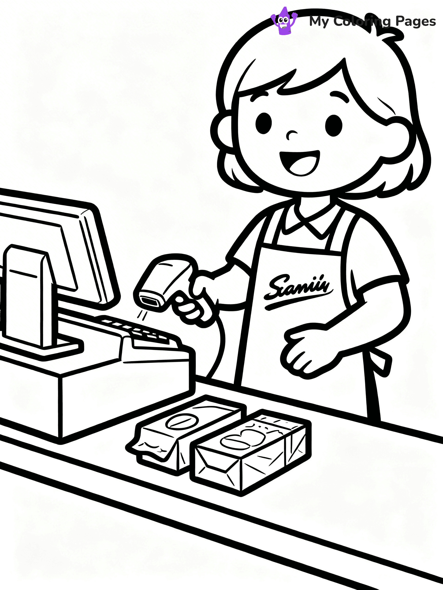 Grocery Store Coloring Pages - 21