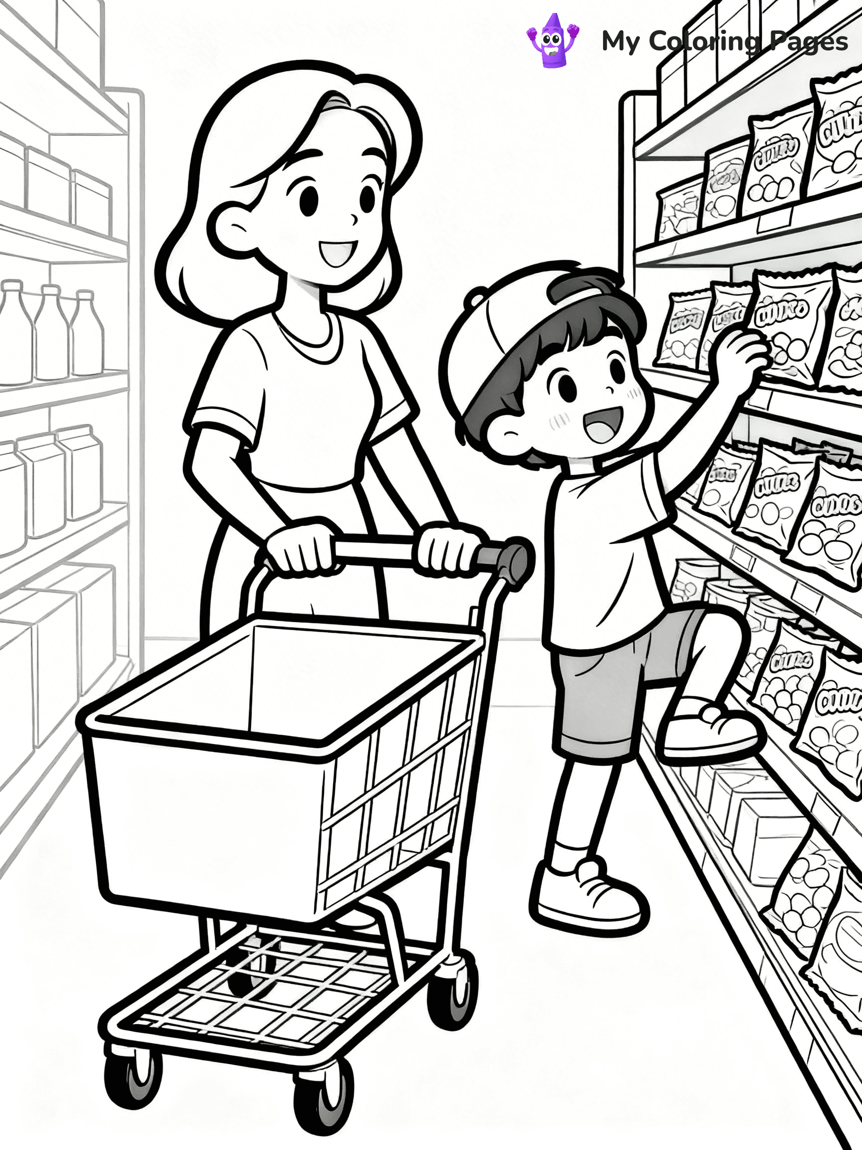 Grocery Store Coloring Pages - 16
