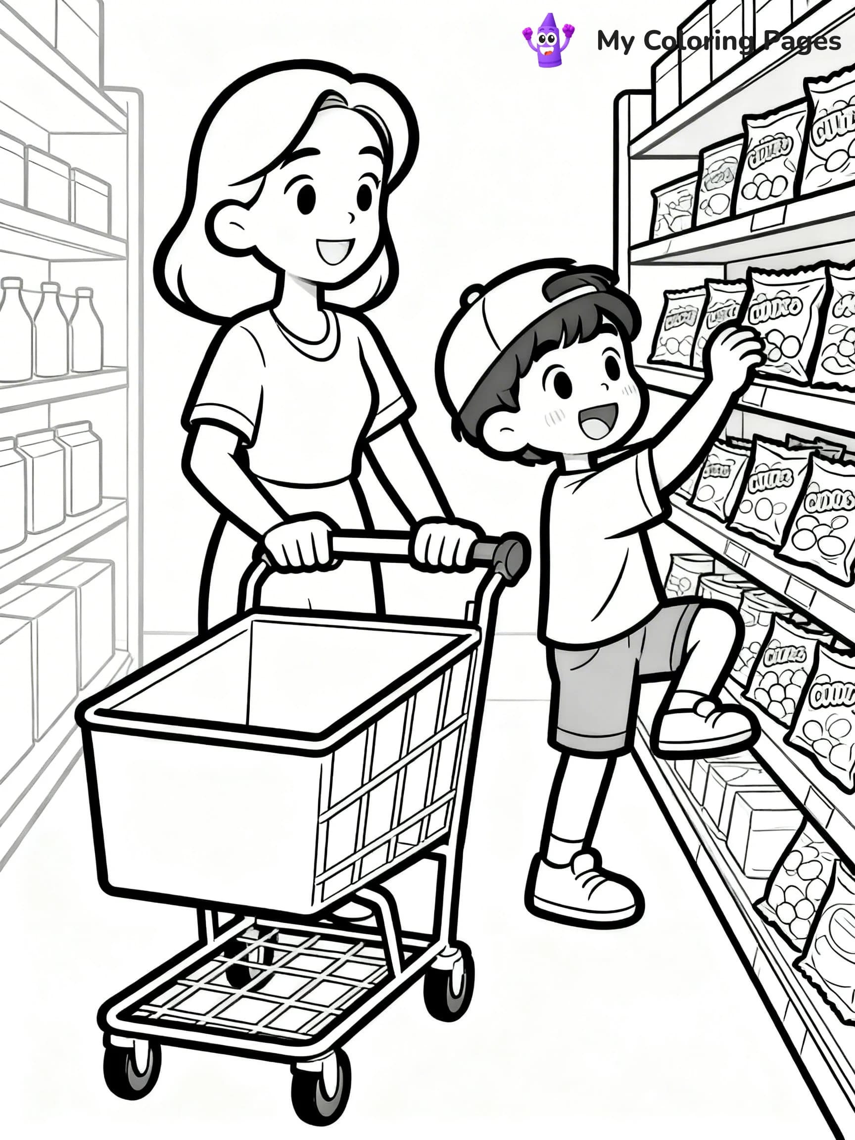 Grocery Store Coloring Pages - 16