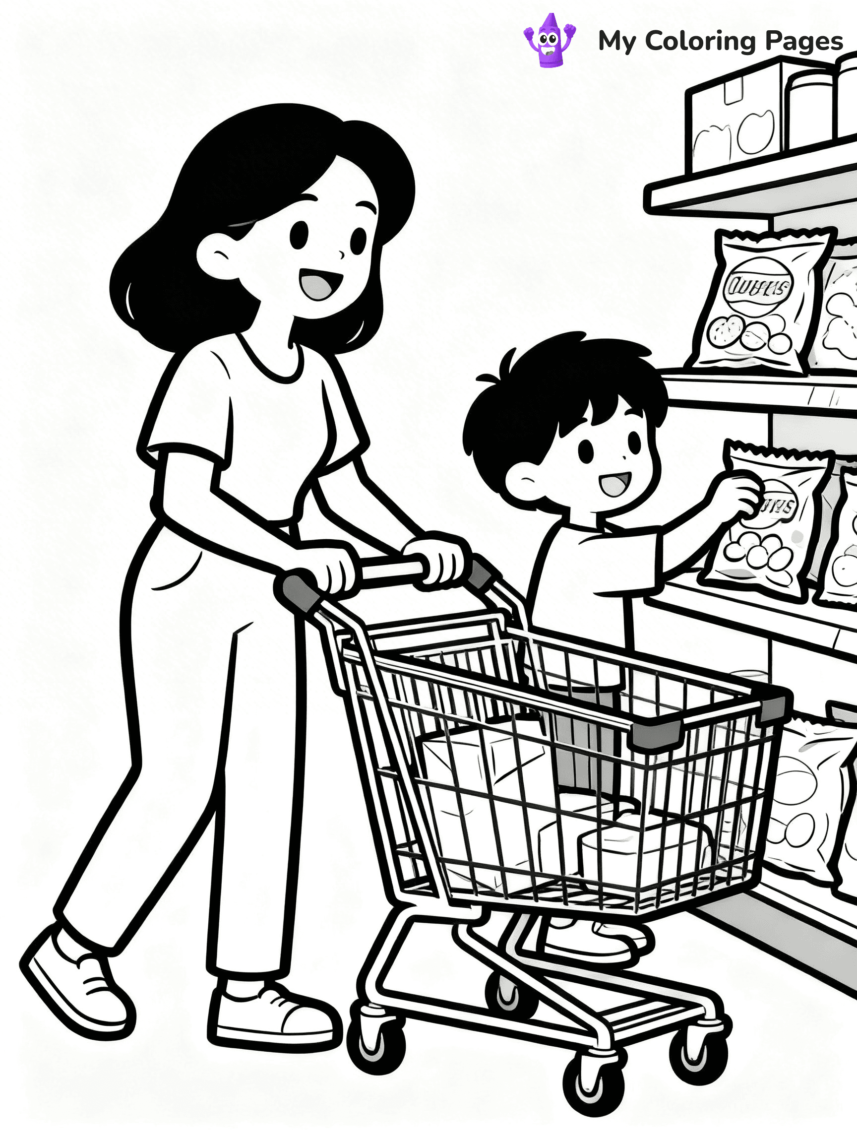 Grocery Store Coloring Pages - 15