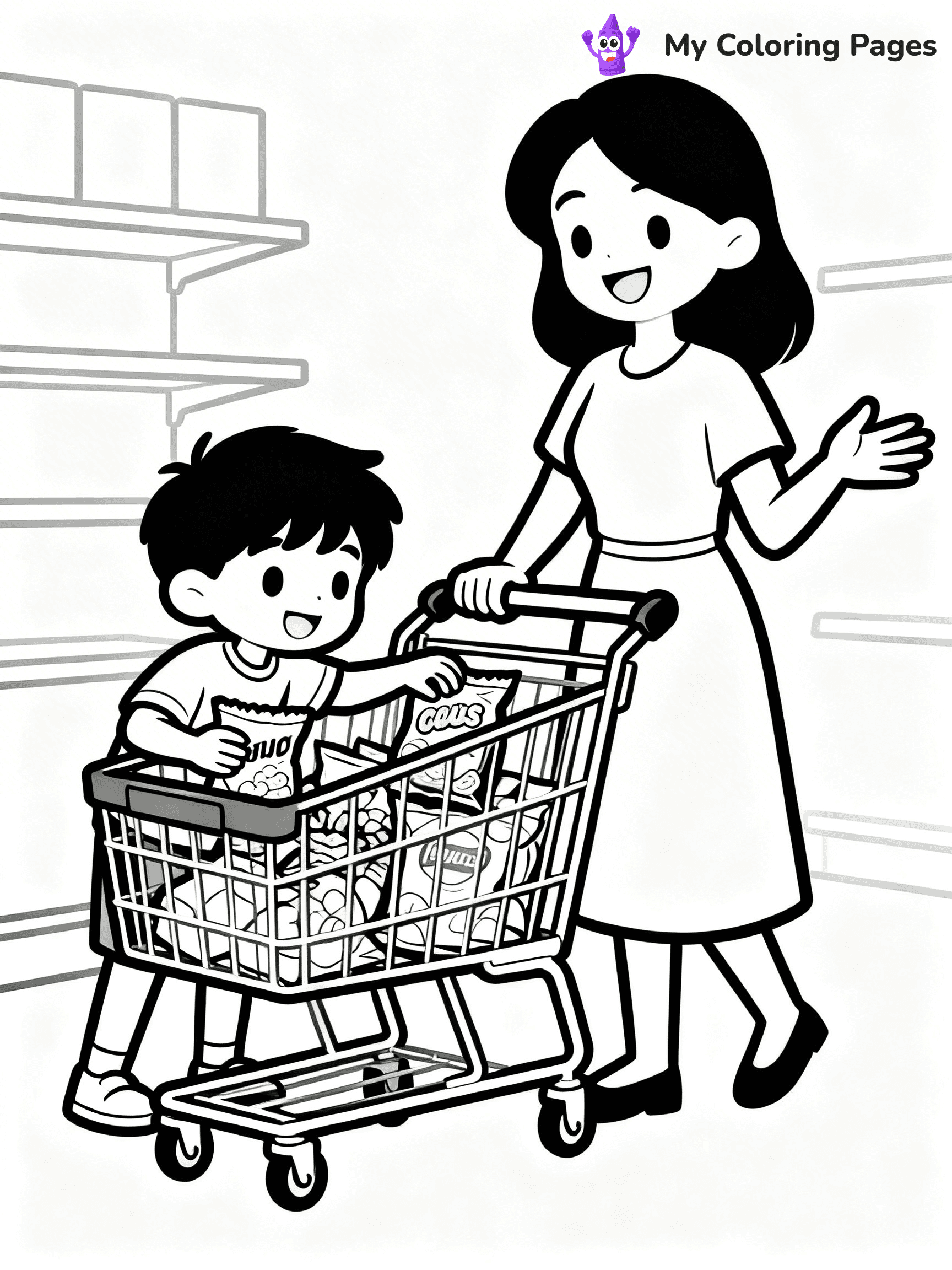Grocery Store Coloring Pages - 14