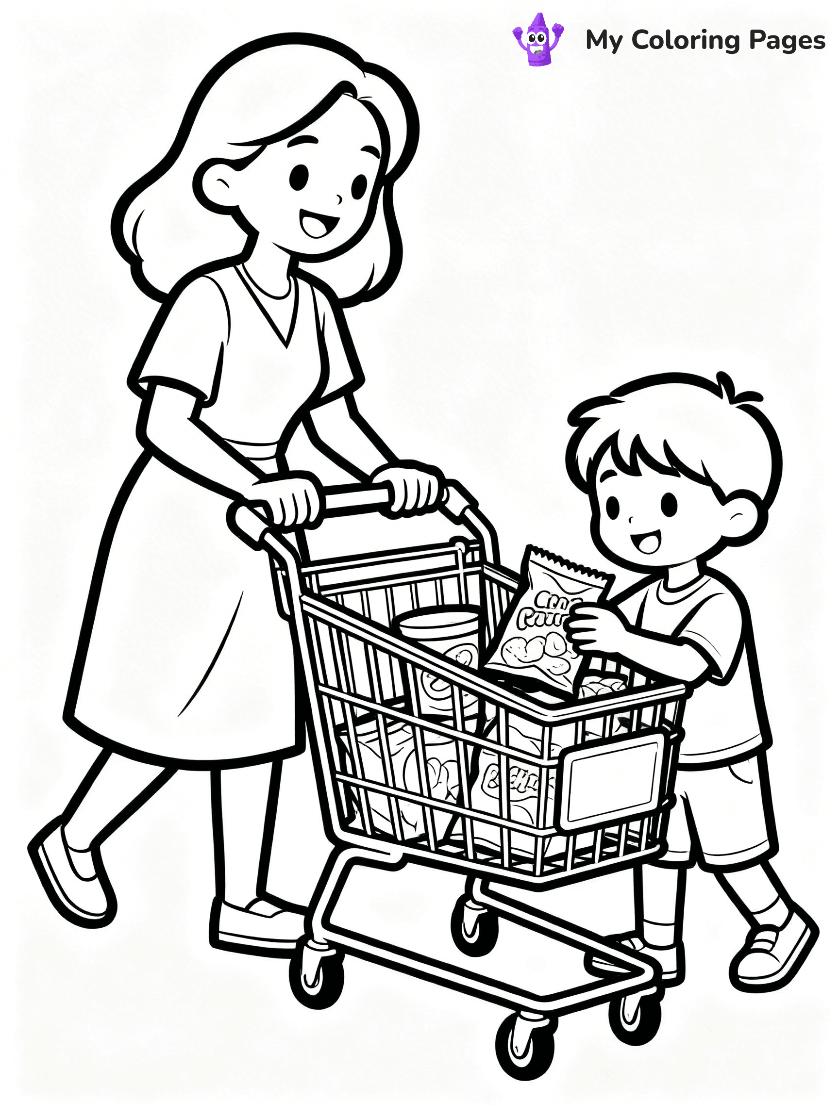 Grocery Store Coloring Pages - 13