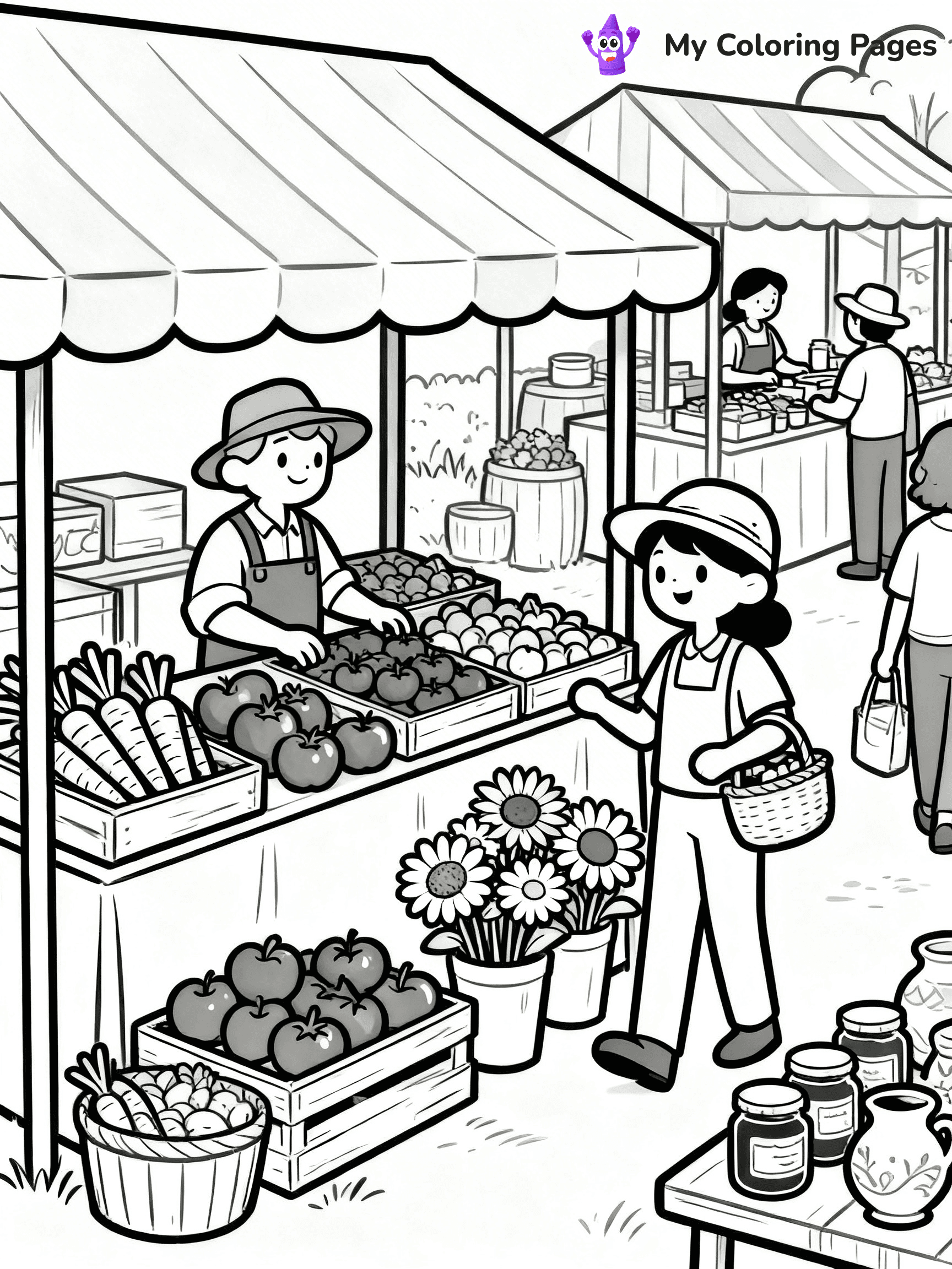 Grocery Store Coloring Pages - 12