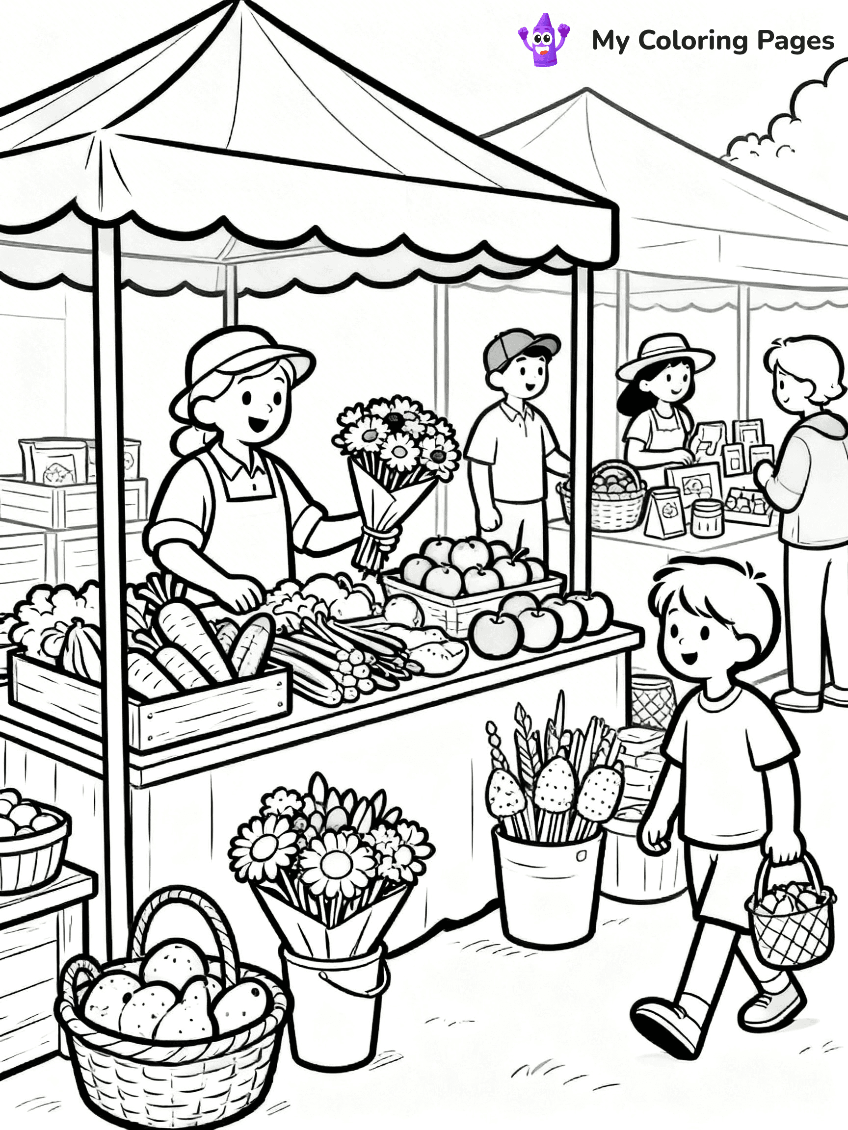 Grocery Store Coloring Pages - 11
