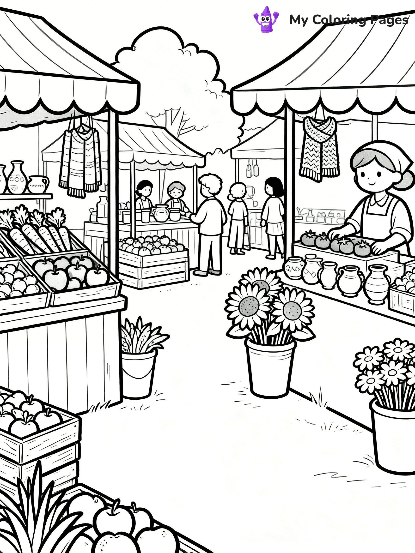 Grocery Store Coloring Pages - 10