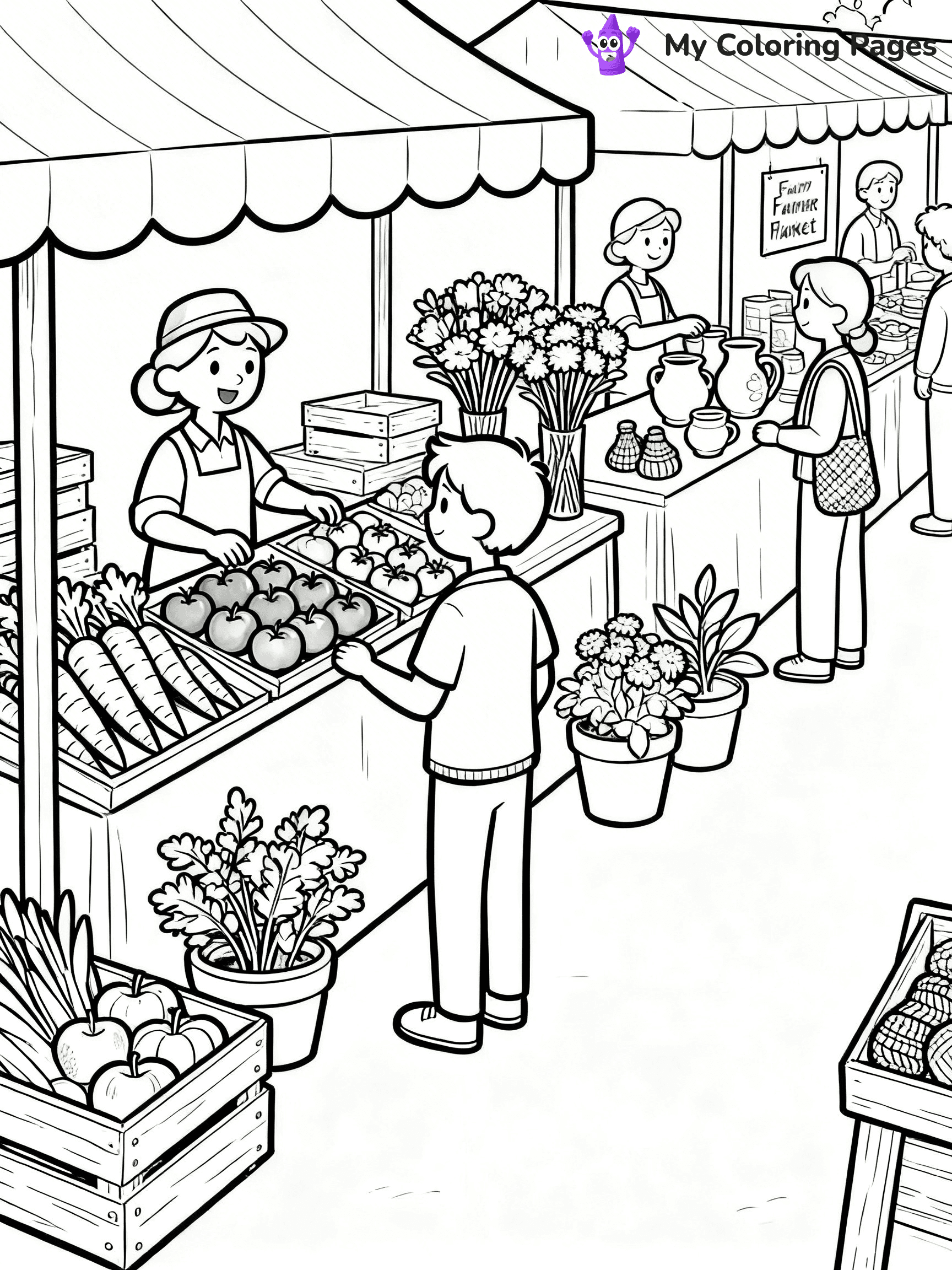 Grocery Store Coloring Pages - 9