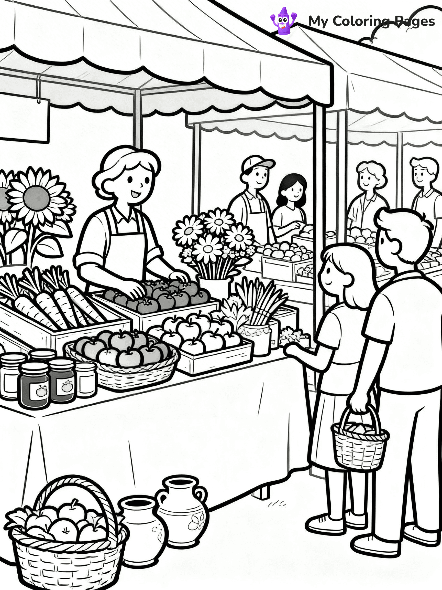 Grocery Store Coloring Pages - 8