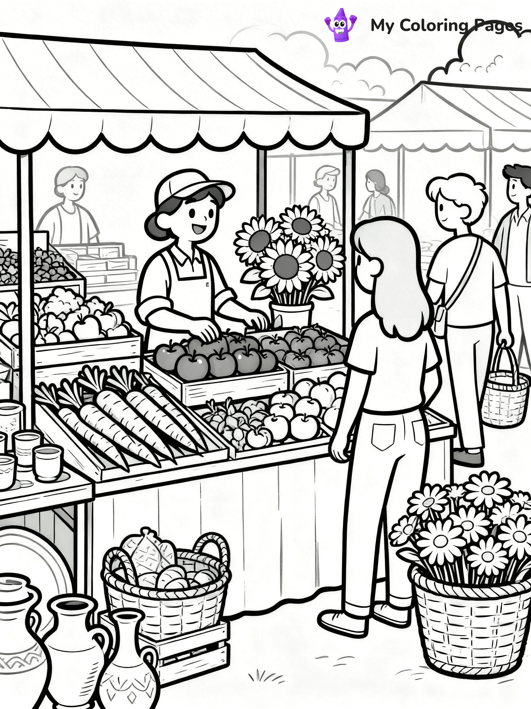 Grocery Store Coloring Pages - 7