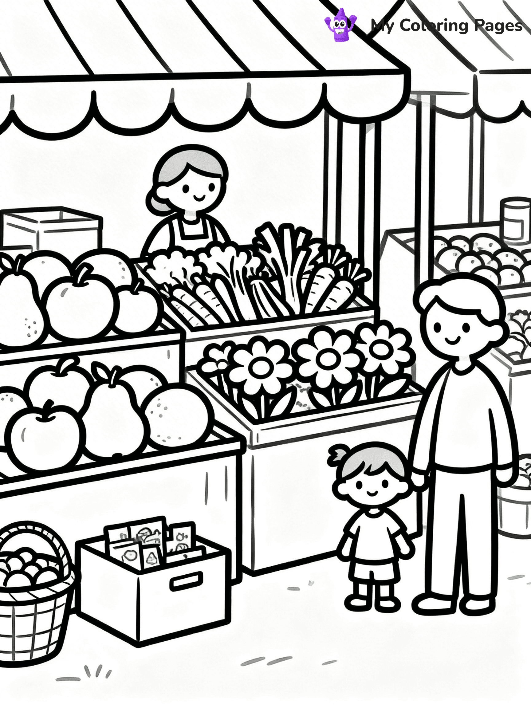 Grocery Store Coloring Pages - 6