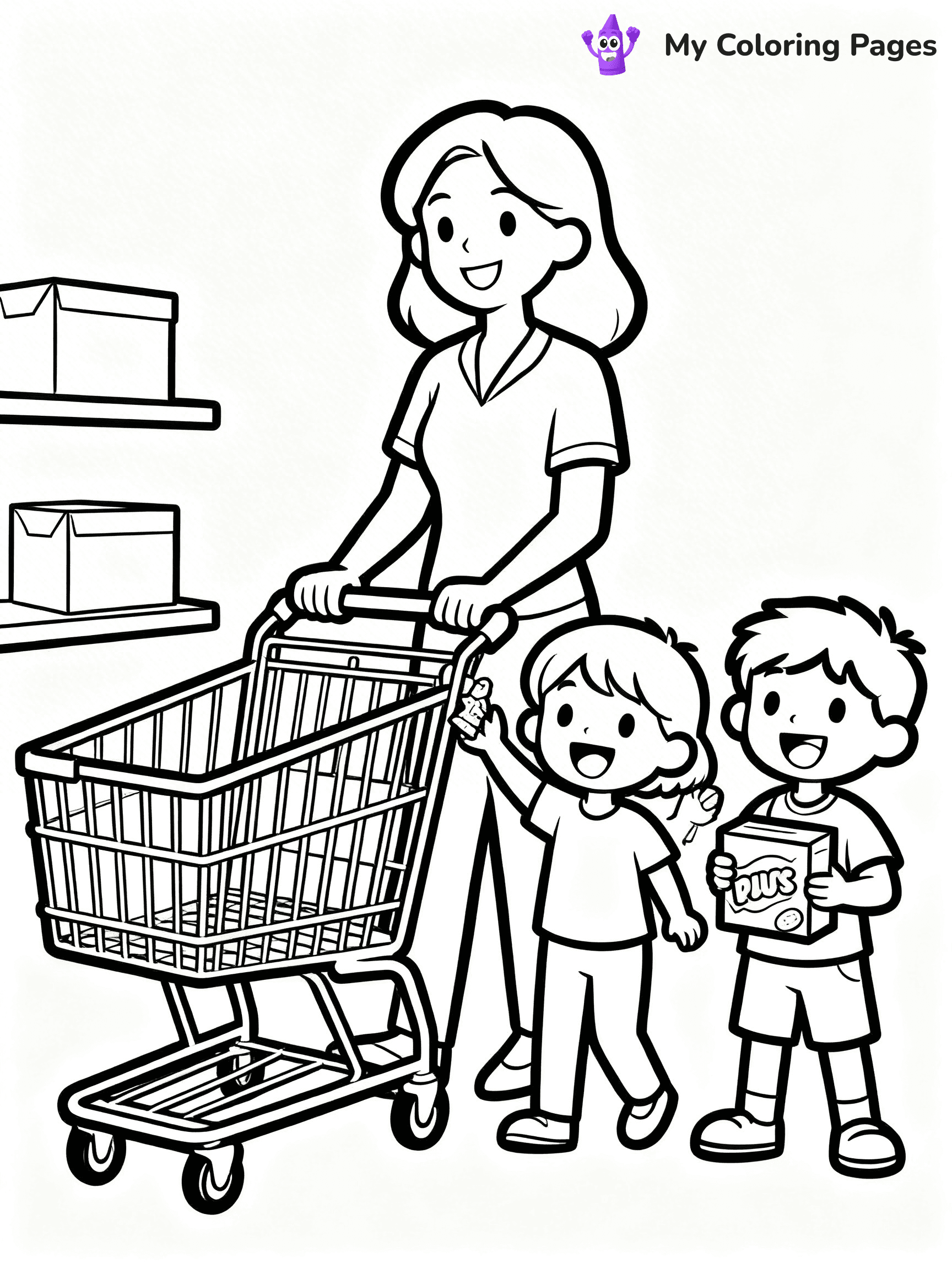 Grocery Store Coloring Pages - 5