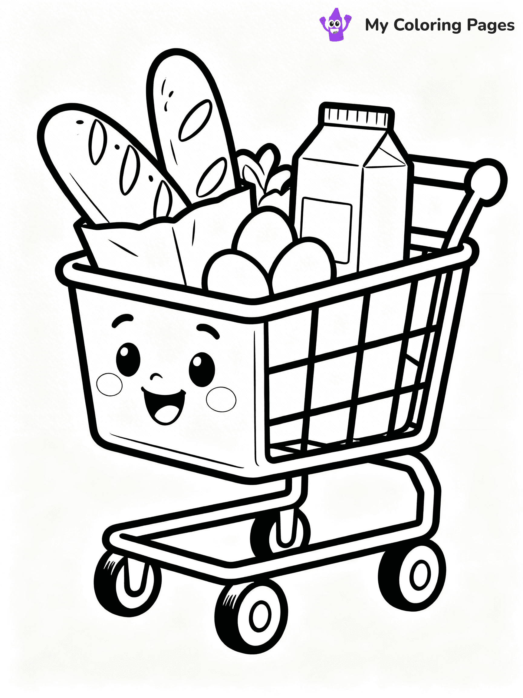 Grocery Store Coloring Pages - 4