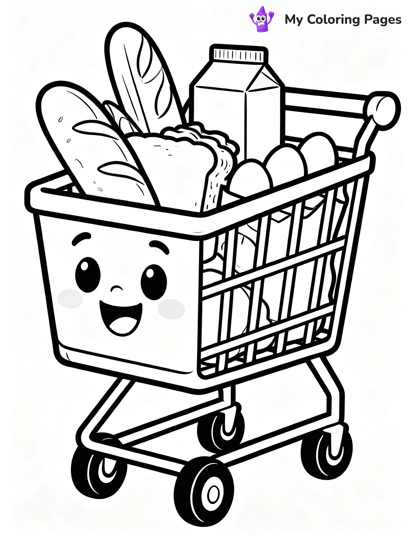 Grocery Store Coloring Pages - 3