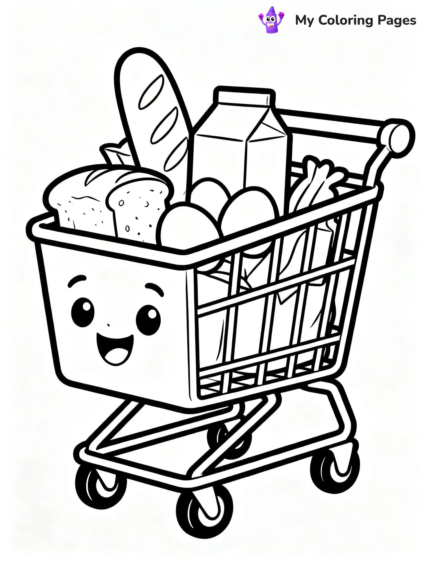 Grocery Store Coloring Pages - 2