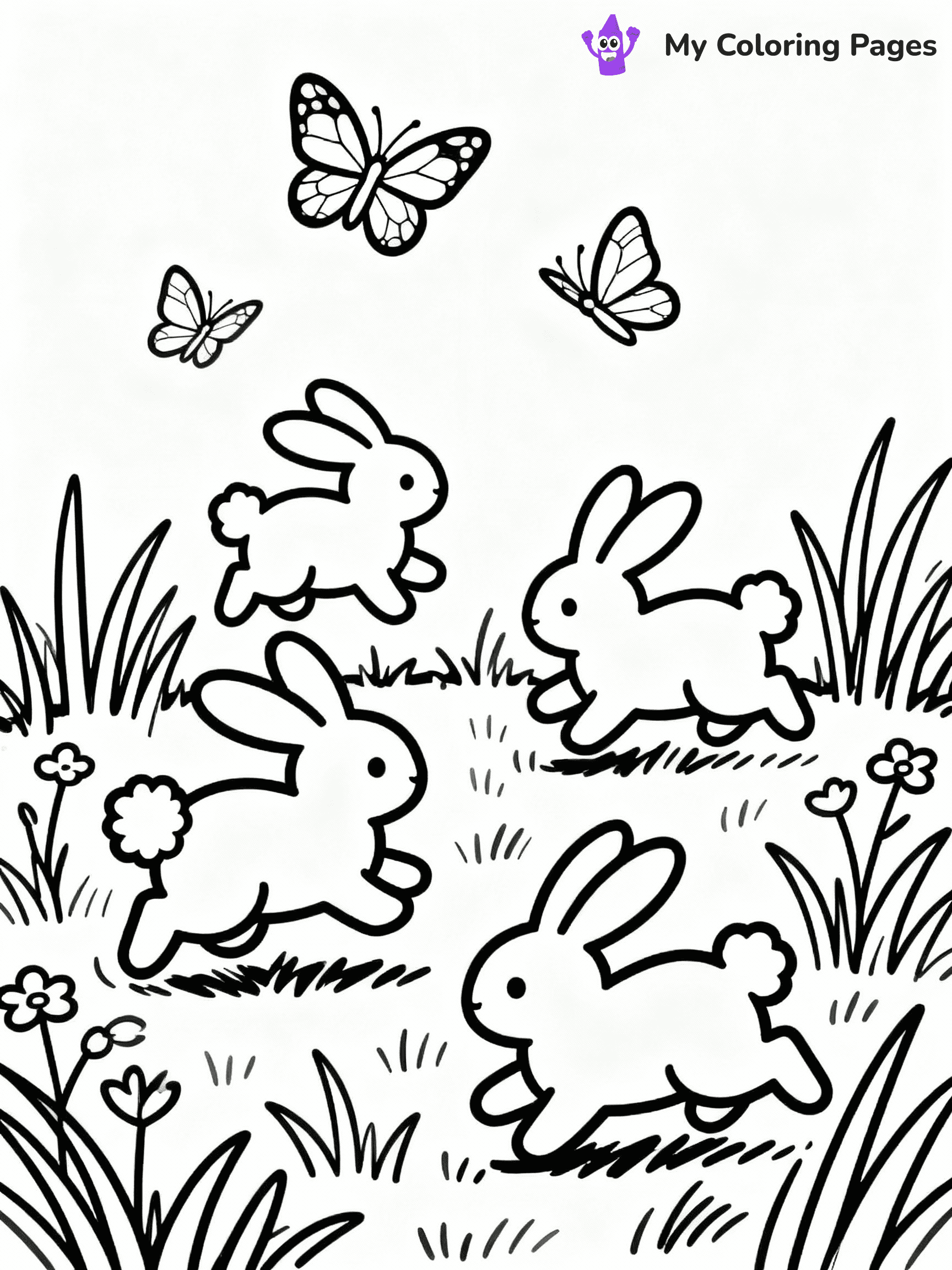 ⚠️ CRITICAL REQUIREMENT - ABSOLUTE BLACK AND WHITE ONLY ⚠️
This MUST be a BLACK AND WHITE line drawing ONLY. NO COLORS whatsoever.
- ONLY pure black lines (#000000) on pure white background (#FFFFFF)
- ABSOLUTELY NO colors, NO shading, NO gradients, NO grayscale
- If there are ANY colors in the output, the image is REJECTED
- This is a COLORING PAGE - meant to be COLORED IN by children
- The output must be UNCOLORED line art ready for coloring
⚠️ SUBJECT TO DRAW: Baby animals playing in a meadow, realistic style, bunnies hopping, butterflies fluttering above
(REMEMBER: Output must be BLACK AND WHITE line art only, NOT colored!)
# COLORING PAGE: BLACK OUTLINES ONLY - WHITE BACKGROUND MANDATORY
Create a **coloring book page** using EXACTLY two values: black lines, white space.
## NON-NEGOTIABLE BINARY RULES
- **ONLY #000000 (black) and #FFFFFF (white)** - NO other values exist
- **EVERY PIXEL = BLACK OR WHITE** - no gray/shading/antialiasing
- **WHITE BACKGROUND MANDATORY** - entire canvas stays white
- **ALL SHAPES HOLLOW** - everything is empty outlines waiting to be colored
- **FORBIDDEN:** fills, shading, gradients, patterns, textures, colors
- **NO SOLID REGIONS** - if it's not a thin line, it's wrong
## Universal Line Standards
- Black outlines ONLY - thin, uniform weight
- Every shape completely empty inside
- Closed contours suitable for coloring
- Simple flat illustration - zero depth/3D/realism
- **Style:** Whimsical Doodle Art Alley - rounded, friendly outlines (unless specified)
## Everything = Outline Only
- Characters/animals: hollow shapes
- Objects/clothing: empty contours
- Backgrounds/scenery: line work only
- Natural elements: outlined forms
- Dark/night areas: don't exist (use outlined symbols)
- Textures/patterns: convert to simple lines
## The Test
Can a child color EVERY white space with crayons? If any area is pre-filled/shaded/gray or colored in, it FAILS. Every shape must be waiting to receive color.
**FINAL OUTPUT**: Binary coloring page. Black lines define shapes. White spaces ready for coloring. Nothing else exists. No exceptions. Print-ready.
⚠️ FINAL REMINDER: Draw the subject "Baby animals playing in a meadow, realistic style, bunnies hopping, butterflies fluttering above" as BLACK AND WHITE line art. Zero colors in output.