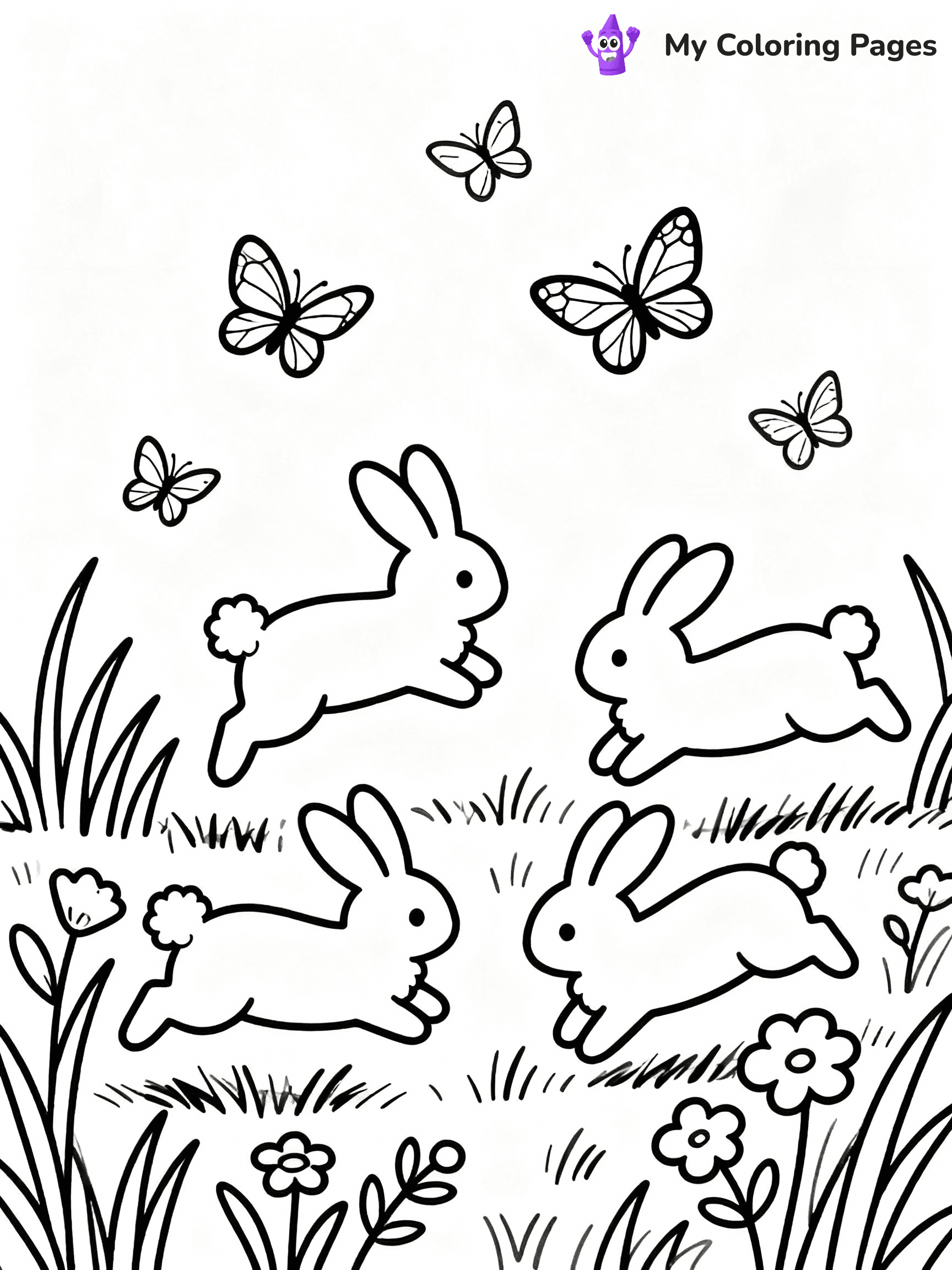 ⚠️ CRITICAL REQUIREMENT - ABSOLUTE BLACK AND WHITE ONLY ⚠️
This MUST be a BLACK AND WHITE line drawing ONLY. NO COLORS whatsoever.
- ONLY pure black lines (#000000) on pure white background (#FFFFFF)
- ABSOLUTELY NO colors, NO shading, NO gradients, NO grayscale
- If there are ANY colors in the output, the image is REJECTED
- This is a COLORING PAGE - meant to be COLORED IN by children
- The output must be UNCOLORED line art ready for coloring
⚠️ SUBJECT TO DRAW: Baby animals playing in a meadow, realistic style, bunnies hopping, butterflies fluttering above
(REMEMBER: Output must be BLACK AND WHITE line art only, NOT colored!)
# COLORING PAGE: BLACK OUTLINES ONLY - WHITE BACKGROUND MANDATORY
Create a **coloring book page** using EXACTLY two values: black lines, white space.
## NON-NEGOTIABLE BINARY RULES
- **ONLY #000000 (black) and #FFFFFF (white)** - NO other values exist
- **EVERY PIXEL = BLACK OR WHITE** - no gray/shading/antialiasing
- **WHITE BACKGROUND MANDATORY** - entire canvas stays white
- **ALL SHAPES HOLLOW** - everything is empty outlines waiting to be colored
- **FORBIDDEN:** fills, shading, gradients, patterns, textures, colors
- **NO SOLID REGIONS** - if it's not a thin line, it's wrong
## Universal Line Standards
- Black outlines ONLY - thin, uniform weight
- Every shape completely empty inside
- Closed contours suitable for coloring
- Simple flat illustration - zero depth/3D/realism
- **Style:** Whimsical Doodle Art Alley - rounded, friendly outlines (unless specified)
## Everything = Outline Only
- Characters/animals: hollow shapes
- Objects/clothing: empty contours
- Backgrounds/scenery: line work only
- Natural elements: outlined forms
- Dark/night areas: don't exist (use outlined symbols)
- Textures/patterns: convert to simple lines
## The Test
Can a child color EVERY white space with crayons? If any area is pre-filled/shaded/gray or colored in, it FAILS. Every shape must be waiting to receive color.
**FINAL OUTPUT**: Binary coloring page. Black lines define shapes. White spaces ready for coloring. Nothing else exists. No exceptions. Print-ready.
⚠️ FINAL REMINDER: Draw the subject "Baby animals playing in a meadow, realistic style, bunnies hopping, butterflies fluttering above" as BLACK AND WHITE line art. Zero colors in output.