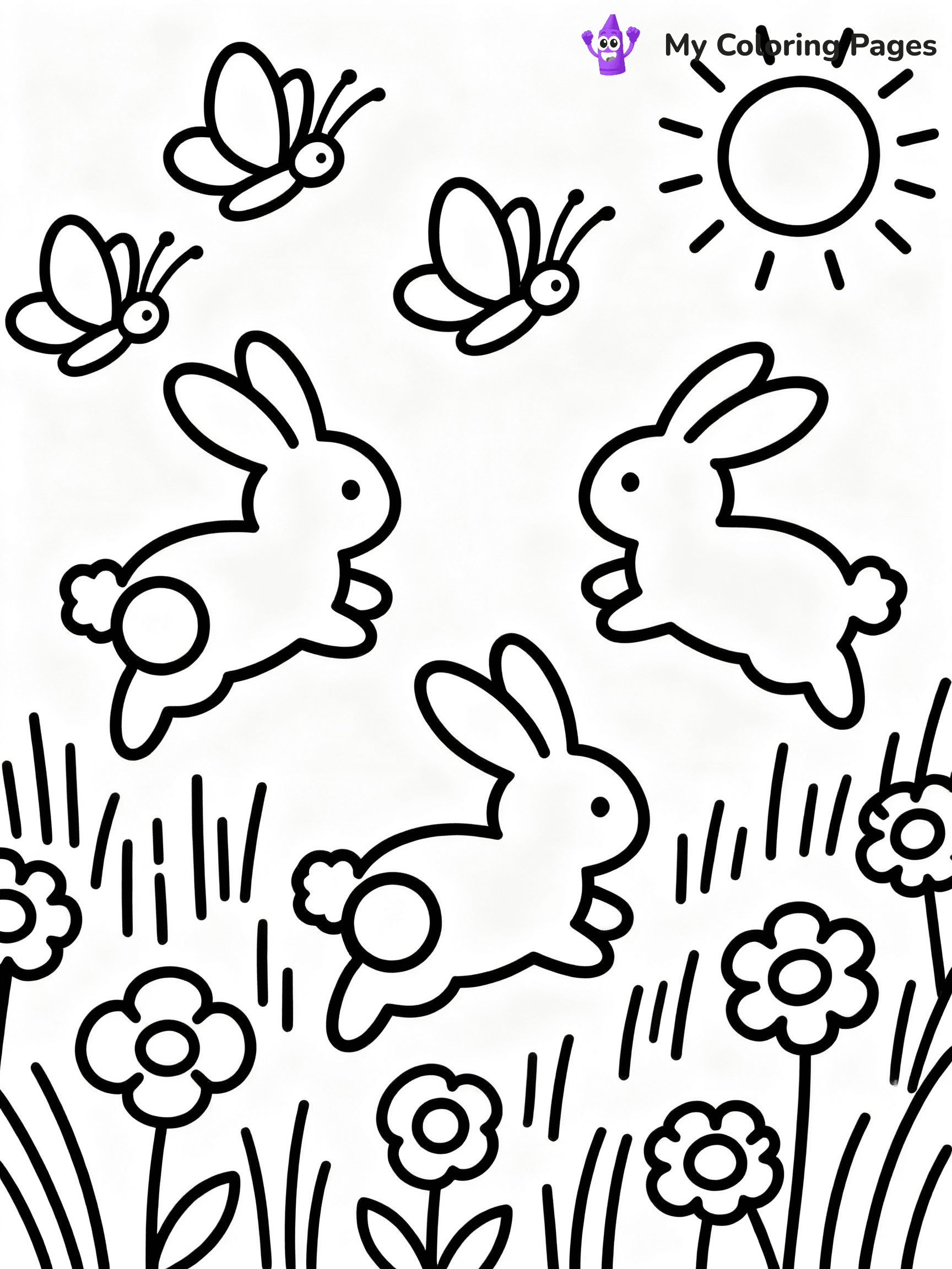 ⚠️ CRITICAL REQUIREMENT - ABSOLUTE BLACK AND WHITE ONLY ⚠️
This MUST be a BLACK AND WHITE line drawing ONLY. NO COLORS whatsoever.
- ONLY pure black lines (#000000) on pure white background (#FFFFFF)
- ABSOLUTELY NO colors, NO shading, NO gradients, NO grayscale
- If there are ANY colors in the output, the image is REJECTED
- This is a COLORING PAGE - meant to be COLORED IN by children
- The output must be UNCOLORED line art ready for coloring
⚠️ SUBJECT TO DRAW: Baby animals playing in a meadow, realistic style, bunnies hopping, butterflies fluttering above
(REMEMBER: Output must be BLACK AND WHITE line art only, NOT colored!)
# COLORING PAGE: BLACK OUTLINES ONLY - WHITE BACKGROUND MANDATORY
Create a **coloring book page** using EXACTLY two values: black lines, white space.
## NON-NEGOTIABLE BINARY RULES
- **ONLY #000000 (black) and #FFFFFF (white)** - NO other values exist
- **EVERY PIXEL = BLACK OR WHITE** - no gray/shading/antialiasing
- **WHITE BACKGROUND MANDATORY** - entire canvas stays white
- **ALL SHAPES HOLLOW** - everything is empty outlines waiting to be colored
- **FORBIDDEN:** fills, shading, gradients, patterns, textures, colors
- **NO SOLID REGIONS** - if it's not a thin line, it's wrong
## Universal Line Standards
- Black outlines ONLY - thin, uniform weight
- Every shape completely empty inside
- Closed contours suitable for coloring
- Simple flat illustration - zero depth/3D/realism
- **Style:** Whimsical Doodle Art Alley - rounded, friendly outlines (unless specified)
## Everything = Outline Only
- Characters/animals: hollow shapes
- Objects/clothing: empty contours
- Backgrounds/scenery: line work only
- Natural elements: outlined forms
- Dark/night areas: don't exist (use outlined symbols)
- Textures/patterns: convert to simple lines
## The Test
Can a child color EVERY white space with crayons? If any area is pre-filled/shaded/gray or colored in, it FAILS. Every shape must be waiting to receive color.
**FINAL OUTPUT**: Binary coloring page. Black lines define shapes. White spaces ready for coloring. Nothing else exists. No exceptions. Print-ready.
⚠️ FINAL REMINDER: Draw the subject "Baby animals playing in a meadow, realistic style, bunnies hopping, butterflies fluttering above" as BLACK AND WHITE line art. Zero colors in output.