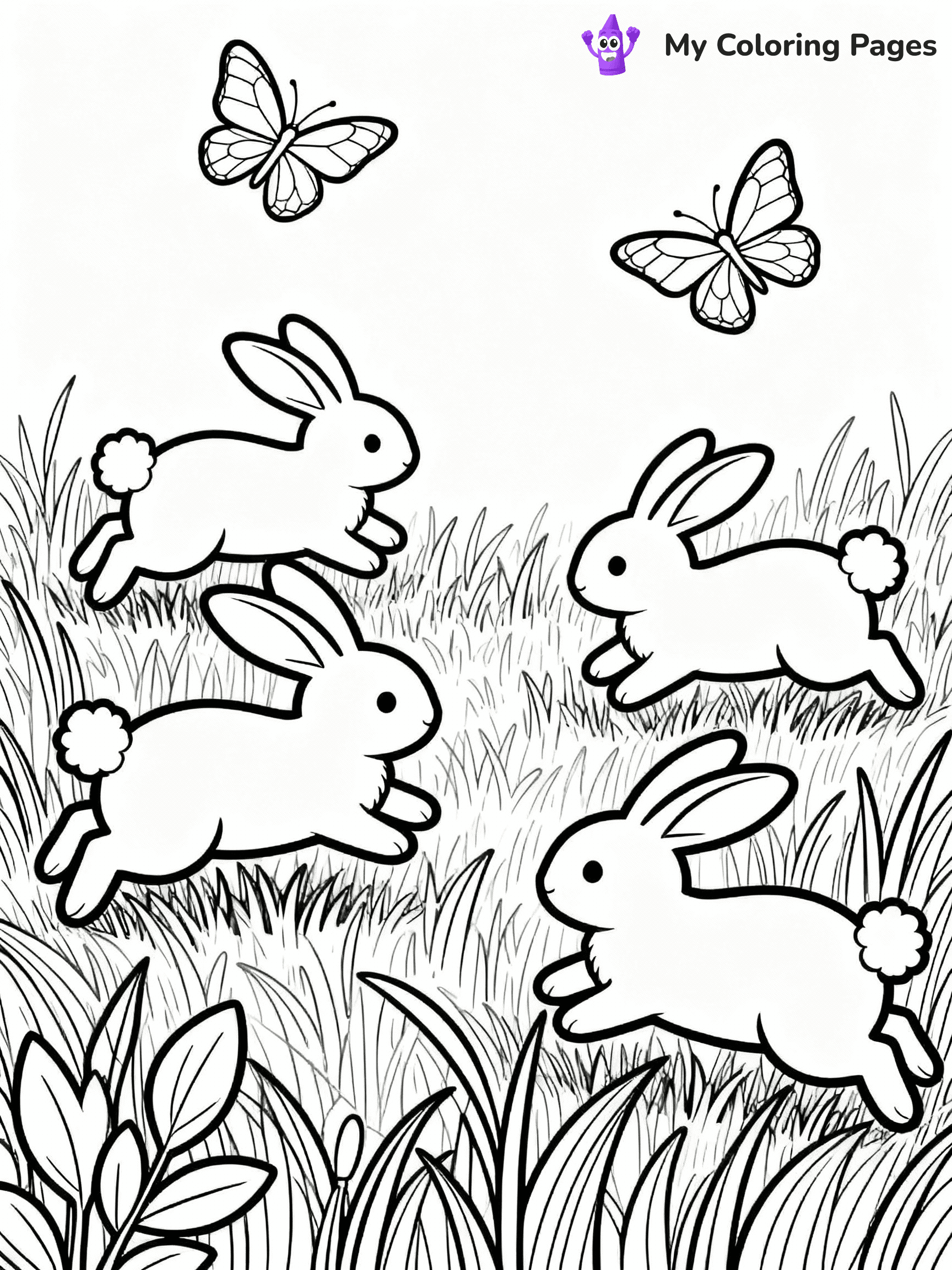 ⚠️ CRITICAL REQUIREMENT - ABSOLUTE BLACK AND WHITE ONLY ⚠️
This MUST be a BLACK AND WHITE line drawing ONLY. NO COLORS whatsoever.
- ONLY pure black lines (#000000) on pure white background (#FFFFFF)
- ABSOLUTELY NO colors, NO shading, NO gradients, NO grayscale
- If there are ANY colors in the output, the image is REJECTED
- This is a COLORING PAGE - meant to be COLORED IN by children
- The output must be UNCOLORED line art ready for coloring
⚠️ SUBJECT TO DRAW: Baby animals playing in a meadow, realistic style, bunnies hopping, butterflies fluttering above
(REMEMBER: Output must be BLACK AND WHITE line art only, NOT colored!)
# COLORING PAGE: BLACK OUTLINES ONLY - WHITE BACKGROUND MANDATORY
Create a **coloring book page** using EXACTLY two values: black lines, white space.
## NON-NEGOTIABLE BINARY RULES
- **ONLY #000000 (black) and #FFFFFF (white)** - NO other values exist
- **EVERY PIXEL = BLACK OR WHITE** - no gray/shading/antialiasing
- **WHITE BACKGROUND MANDATORY** - entire canvas stays white
- **ALL SHAPES HOLLOW** - everything is empty outlines waiting to be colored
- **FORBIDDEN:** fills, shading, gradients, patterns, textures, colors
- **NO SOLID REGIONS** - if it's not a thin line, it's wrong
## Universal Line Standards
- Black outlines ONLY - thin, uniform weight
- Every shape completely empty inside
- Closed contours suitable for coloring
- Simple flat illustration - zero depth/3D/realism
- **Style:** Whimsical Doodle Art Alley - rounded, friendly outlines (unless specified)
## Everything = Outline Only
- Characters/animals: hollow shapes
- Objects/clothing: empty contours
- Backgrounds/scenery: line work only
- Natural elements: outlined forms
- Dark/night areas: don't exist (use outlined symbols)
- Textures/patterns: convert to simple lines
## The Test
Can a child color EVERY white space with crayons? If any area is pre-filled/shaded/gray or colored in, it FAILS. Every shape must be waiting to receive color.
**FINAL OUTPUT**: Binary coloring page. Black lines define shapes. White spaces ready for coloring. Nothing else exists. No exceptions. Print-ready.
⚠️ FINAL REMINDER: Draw the subject "Baby animals playing in a meadow, realistic style, bunnies hopping, butterflies fluttering above" as BLACK AND WHITE line art. Zero colors in output.