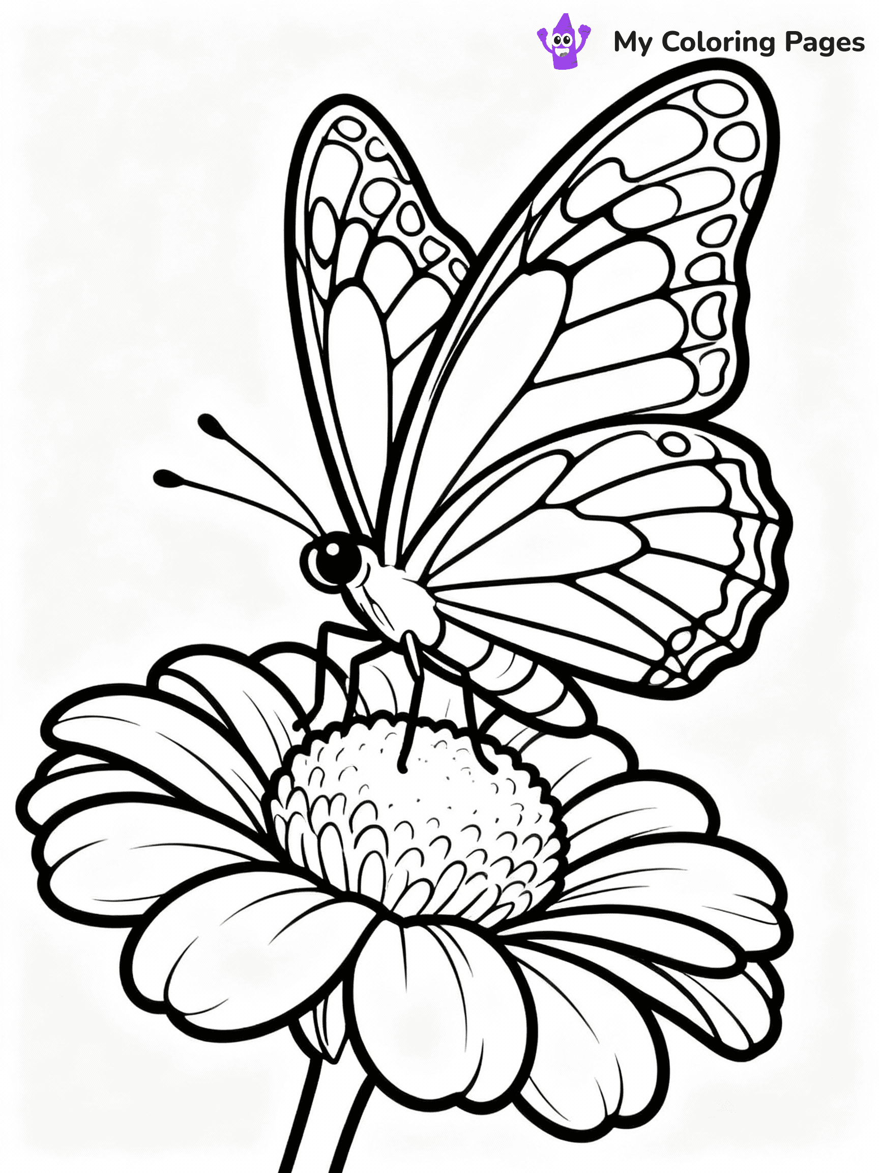 ⚠️ CRITICAL REQUIREMENT - ABSOLUTE BLACK AND WHITE ONLY ⚠️
This MUST be a BLACK AND WHITE line drawing ONLY. NO COLORS whatsoever.
- ONLY pure black lines (#000000) on pure white background (#FFFFFF)
- ABSOLUTELY NO colors, NO shading, NO gradients, NO grayscale
- If there are ANY colors in the output, the image is REJECTED
- This is a COLORING PAGE - meant to be COLORED IN by children
- The output must be UNCOLORED line art ready for coloring
⚠️ SUBJECT TO DRAW: Realistic butterfly perched on a flower, intricate wing patterns, soft petals surrounding, lifelike proportions
(REMEMBER: Output must be BLACK AND WHITE line art only, NOT colored!)
# COLORING PAGE: BLACK OUTLINES ONLY - WHITE BACKGROUND MANDATORY
Create a **coloring book page** using EXACTLY two values: black lines, white space.
## NON-NEGOTIABLE BINARY RULES
- **ONLY #000000 (black) and #FFFFFF (white)** - NO other values exist
- **EVERY PIXEL = BLACK OR WHITE** - no gray/shading/antialiasing
- **WHITE BACKGROUND MANDATORY** - entire canvas stays white
- **ALL SHAPES HOLLOW** - everything is empty outlines waiting to be colored
- **FORBIDDEN:** fills, shading, gradients, patterns, textures, colors
- **NO SOLID REGIONS** - if it's not a thin line, it's wrong
## Universal Line Standards
- Black outlines ONLY - thin, uniform weight
- Every shape completely empty inside
- Closed contours suitable for coloring
- Simple flat illustration - zero depth/3D/realism
- **Style:** Whimsical Doodle Art Alley - rounded, friendly outlines (unless specified)
## Everything = Outline Only
- Characters/animals: hollow shapes
- Objects/clothing: empty contours
- Backgrounds/scenery: line work only
- Natural elements: outlined forms
- Dark/night areas: don't exist (use outlined symbols)
- Textures/patterns: convert to simple lines
## The Test
Can a child color EVERY white space with crayons? If any area is pre-filled/shaded/gray or colored in, it FAILS. Every shape must be waiting to receive color.
**FINAL OUTPUT**: Binary coloring page. Black lines define shapes. White spaces ready for coloring. Nothing else exists. No exceptions. Print-ready.
⚠️ FINAL REMINDER: Draw the subject "Realistic butterfly perched on a flower, intricate wing patterns, soft petals surrounding, lifelike proportions" as BLACK AND WHITE line art. Zero colors in output.