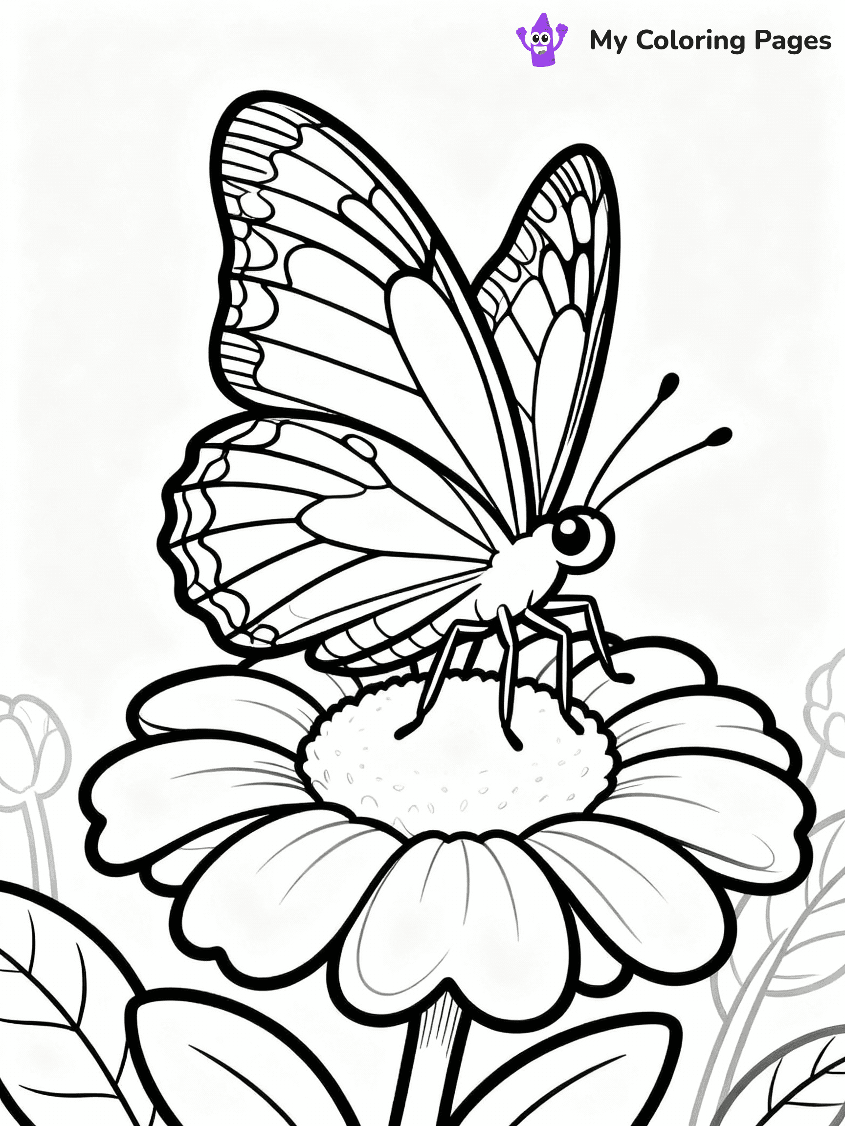 ⚠️ CRITICAL REQUIREMENT - ABSOLUTE BLACK AND WHITE ONLY ⚠️
This MUST be a BLACK AND WHITE line drawing ONLY. NO COLORS whatsoever.
- ONLY pure black lines (#000000) on pure white background (#FFFFFF)
- ABSOLUTELY NO colors, NO shading, NO gradients, NO grayscale
- If there are ANY colors in the output, the image is REJECTED
- This is a COLORING PAGE - meant to be COLORED IN by children
- The output must be UNCOLORED line art ready for coloring
⚠️ SUBJECT TO DRAW: Realistic butterfly perched on a flower, intricate wing patterns, soft petals surrounding, lifelike proportions
(REMEMBER: Output must be BLACK AND WHITE line art only, NOT colored!)
# COLORING PAGE: BLACK OUTLINES ONLY - WHITE BACKGROUND MANDATORY
Create a **coloring book page** using EXACTLY two values: black lines, white space.
## NON-NEGOTIABLE BINARY RULES
- **ONLY #000000 (black) and #FFFFFF (white)** - NO other values exist
- **EVERY PIXEL = BLACK OR WHITE** - no gray/shading/antialiasing
- **WHITE BACKGROUND MANDATORY** - entire canvas stays white
- **ALL SHAPES HOLLOW** - everything is empty outlines waiting to be colored
- **FORBIDDEN:** fills, shading, gradients, patterns, textures, colors
- **NO SOLID REGIONS** - if it's not a thin line, it's wrong
## Universal Line Standards
- Black outlines ONLY - thin, uniform weight
- Every shape completely empty inside
- Closed contours suitable for coloring
- Simple flat illustration - zero depth/3D/realism
- **Style:** Whimsical Doodle Art Alley - rounded, friendly outlines (unless specified)
## Everything = Outline Only
- Characters/animals: hollow shapes
- Objects/clothing: empty contours
- Backgrounds/scenery: line work only
- Natural elements: outlined forms
- Dark/night areas: don't exist (use outlined symbols)
- Textures/patterns: convert to simple lines
## The Test
Can a child color EVERY white space with crayons? If any area is pre-filled/shaded/gray or colored in, it FAILS. Every shape must be waiting to receive color.
**FINAL OUTPUT**: Binary coloring page. Black lines define shapes. White spaces ready for coloring. Nothing else exists. No exceptions. Print-ready.
⚠️ FINAL REMINDER: Draw the subject "Realistic butterfly perched on a flower, intricate wing patterns, soft petals surrounding, lifelike proportions" as BLACK AND WHITE line art. Zero colors in output.
