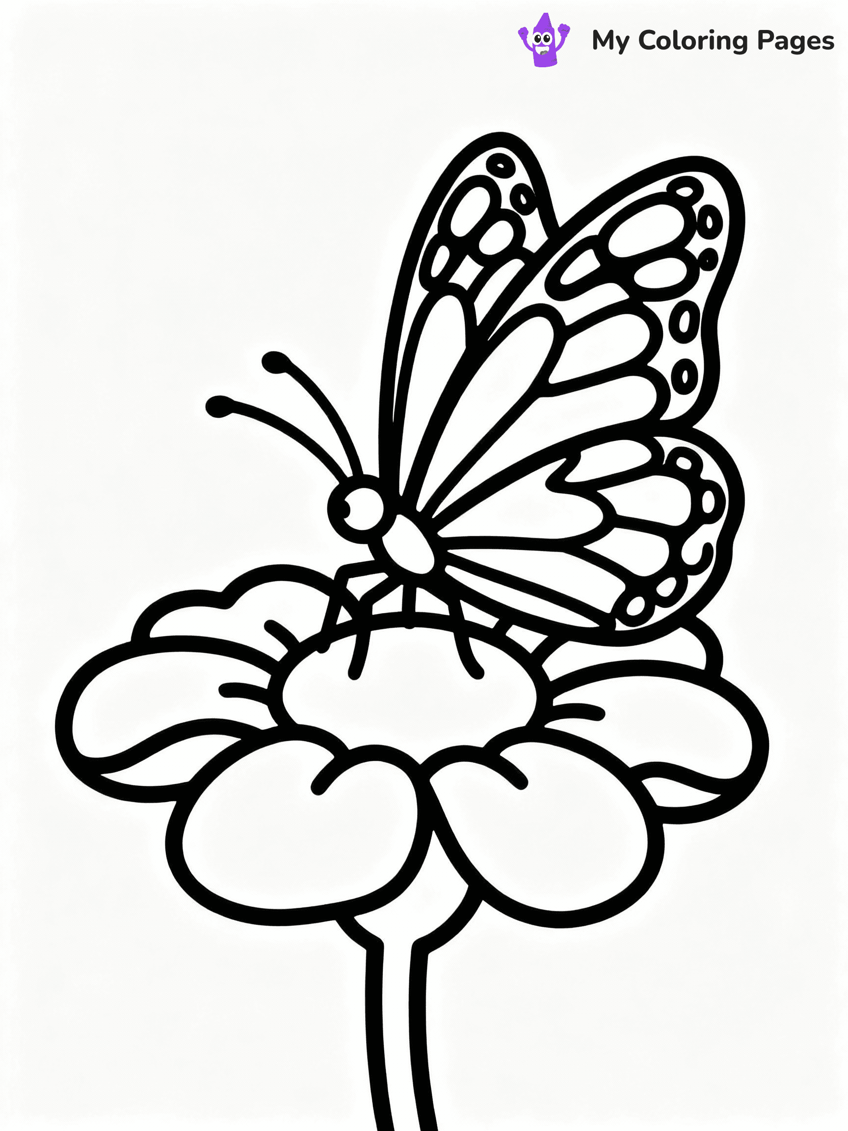 ⚠️ CRITICAL REQUIREMENT - ABSOLUTE BLACK AND WHITE ONLY ⚠️
This MUST be a BLACK AND WHITE line drawing ONLY. NO COLORS whatsoever.
- ONLY pure black lines (#000000) on pure white background (#FFFFFF)
- ABSOLUTELY NO colors, NO shading, NO gradients, NO grayscale
- If there are ANY colors in the output, the image is REJECTED
- This is a COLORING PAGE - meant to be COLORED IN by children
- The output must be UNCOLORED line art ready for coloring
⚠️ SUBJECT TO DRAW: Realistic butterfly perched on a flower, intricate wing patterns, soft petals surrounding, lifelike proportions
(REMEMBER: Output must be BLACK AND WHITE line art only, NOT colored!)
# COLORING PAGE: BLACK OUTLINES ONLY - WHITE BACKGROUND MANDATORY
Create a **coloring book page** using EXACTLY two values: black lines, white space.
## NON-NEGOTIABLE BINARY RULES
- **ONLY #000000 (black) and #FFFFFF (white)** - NO other values exist
- **EVERY PIXEL = BLACK OR WHITE** - no gray/shading/antialiasing
- **WHITE BACKGROUND MANDATORY** - entire canvas stays white
- **ALL SHAPES HOLLOW** - everything is empty outlines waiting to be colored
- **FORBIDDEN:** fills, shading, gradients, patterns, textures, colors
- **NO SOLID REGIONS** - if it's not a thin line, it's wrong
## Universal Line Standards
- Black outlines ONLY - thin, uniform weight
- Every shape completely empty inside
- Closed contours suitable for coloring
- Simple flat illustration - zero depth/3D/realism
- **Style:** Whimsical Doodle Art Alley - rounded, friendly outlines (unless specified)
## Everything = Outline Only
- Characters/animals: hollow shapes
- Objects/clothing: empty contours
- Backgrounds/scenery: line work only
- Natural elements: outlined forms
- Dark/night areas: don't exist (use outlined symbols)
- Textures/patterns: convert to simple lines
## The Test
Can a child color EVERY white space with crayons? If any area is pre-filled/shaded/gray or colored in, it FAILS. Every shape must be waiting to receive color.
**FINAL OUTPUT**: Binary coloring page. Black lines define shapes. White spaces ready for coloring. Nothing else exists. No exceptions. Print-ready.
⚠️ FINAL REMINDER: Draw the subject "Realistic butterfly perched on a flower, intricate wing patterns, soft petals surrounding, lifelike proportions" as BLACK AND WHITE line art. Zero colors in output.