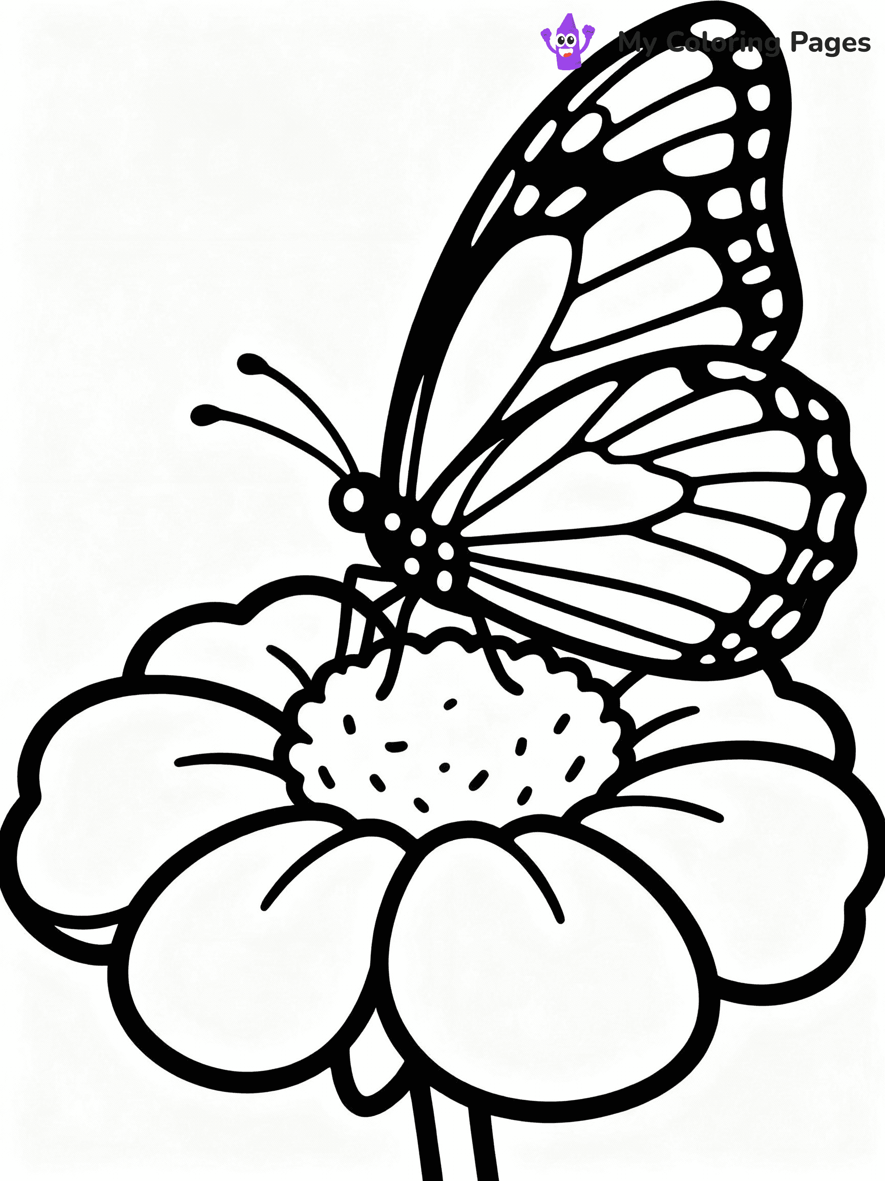 ⚠️ CRITICAL REQUIREMENT - ABSOLUTE BLACK AND WHITE ONLY ⚠️
This MUST be a BLACK AND WHITE line drawing ONLY. NO COLORS whatsoever.
- ONLY pure black lines (#000000) on pure white background (#FFFFFF)
- ABSOLUTELY NO colors, NO shading, NO gradients, NO grayscale
- If there are ANY colors in the output, the image is REJECTED
- This is a COLORING PAGE - meant to be COLORED IN by children
- The output must be UNCOLORED line art ready for coloring
⚠️ SUBJECT TO DRAW: Realistic butterfly perched on a flower, intricate wing patterns, soft petals surrounding, lifelike proportions
(REMEMBER: Output must be BLACK AND WHITE line art only, NOT colored!)
# COLORING PAGE: BLACK OUTLINES ONLY - WHITE BACKGROUND MANDATORY
Create a **coloring book page** using EXACTLY two values: black lines, white space.
## NON-NEGOTIABLE BINARY RULES
- **ONLY #000000 (black) and #FFFFFF (white)** - NO other values exist
- **EVERY PIXEL = BLACK OR WHITE** - no gray/shading/antialiasing
- **WHITE BACKGROUND MANDATORY** - entire canvas stays white
- **ALL SHAPES HOLLOW** - everything is empty outlines waiting to be colored
- **FORBIDDEN:** fills, shading, gradients, patterns, textures, colors
- **NO SOLID REGIONS** - if it's not a thin line, it's wrong
## Universal Line Standards
- Black outlines ONLY - thin, uniform weight
- Every shape completely empty inside
- Closed contours suitable for coloring
- Simple flat illustration - zero depth/3D/realism
- **Style:** Whimsical Doodle Art Alley - rounded, friendly outlines (unless specified)
## Everything = Outline Only
- Characters/animals: hollow shapes
- Objects/clothing: empty contours
- Backgrounds/scenery: line work only
- Natural elements: outlined forms
- Dark/night areas: don't exist (use outlined symbols)
- Textures/patterns: convert to simple lines
## The Test
Can a child color EVERY white space with crayons? If any area is pre-filled/shaded/gray or colored in, it FAILS. Every shape must be waiting to receive color.
**FINAL OUTPUT**: Binary coloring page. Black lines define shapes. White spaces ready for coloring. Nothing else exists. No exceptions. Print-ready.
⚠️ FINAL REMINDER: Draw the subject "Realistic butterfly perched on a flower, intricate wing patterns, soft petals surrounding, lifelike proportions" as BLACK AND WHITE line art. Zero colors in output.