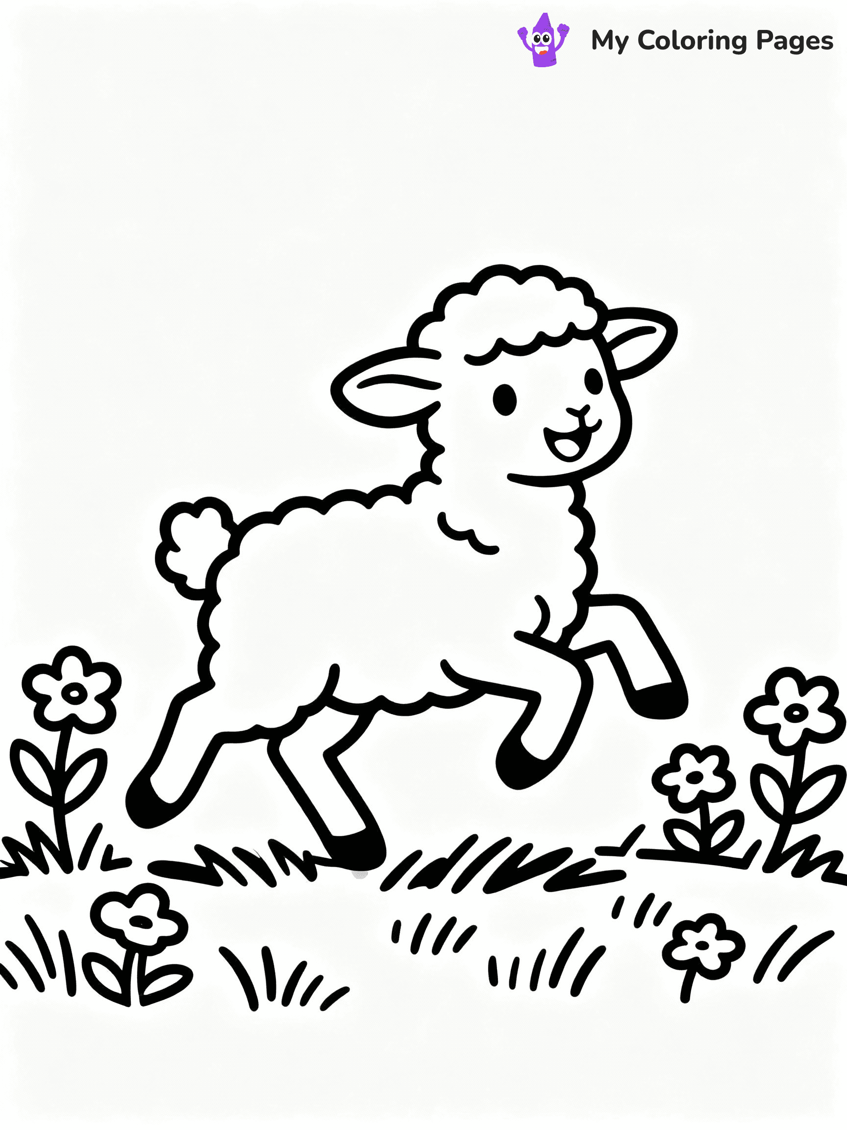 ⚠️ CRITICAL REQUIREMENT - ABSOLUTE BLACK AND WHITE ONLY ⚠️
This MUST be a BLACK AND WHITE line drawing ONLY. NO COLORS whatsoever.
- ONLY pure black lines (#000000) on pure white background (#FFFFFF)
- ABSOLUTELY NO colors, NO shading, NO gradients, NO grayscale
- If there are ANY colors in the output, the image is REJECTED
- This is a COLORING PAGE - meant to be COLORED IN by children
- The output must be UNCOLORED line art ready for coloring
⚠️ SUBJECT TO DRAW: Playful lamb frolicking in a meadow, fluffy wool texture, flowers blooming around, joyful pose
(REMEMBER: Output must be BLACK AND WHITE line art only, NOT colored!)
# COLORING PAGE: BLACK OUTLINES ONLY - WHITE BACKGROUND MANDATORY
Create a **coloring book page** using EXACTLY two values: black lines, white space.
## NON-NEGOTIABLE BINARY RULES
- **ONLY #000000 (black) and #FFFFFF (white)** - NO other values exist
- **EVERY PIXEL = BLACK OR WHITE** - no gray/shading/antialiasing
- **WHITE BACKGROUND MANDATORY** - entire canvas stays white
- **ALL SHAPES HOLLOW** - everything is empty outlines waiting to be colored
- **FORBIDDEN:** fills, shading, gradients, patterns, textures, colors
- **NO SOLID REGIONS** - if it's not a thin line, it's wrong
## Universal Line Standards
- Black outlines ONLY - thin, uniform weight
- Every shape completely empty inside
- Closed contours suitable for coloring
- Simple flat illustration - zero depth/3D/realism
- **Style:** Whimsical Doodle Art Alley - rounded, friendly outlines (unless specified)
## Everything = Outline Only
- Characters/animals: hollow shapes
- Objects/clothing: empty contours
- Backgrounds/scenery: line work only
- Natural elements: outlined forms
- Dark/night areas: don't exist (use outlined symbols)
- Textures/patterns: convert to simple lines
## The Test
Can a child color EVERY white space with crayons? If any area is pre-filled/shaded/gray or colored in, it FAILS. Every shape must be waiting to receive color.
**FINAL OUTPUT**: Binary coloring page. Black lines define shapes. White spaces ready for coloring. Nothing else exists. No exceptions. Print-ready.
⚠️ FINAL REMINDER: Draw the subject "Playful lamb frolicking in a meadow, fluffy wool texture, flowers blooming around, joyful pose" as BLACK AND WHITE line art. Zero colors in output.