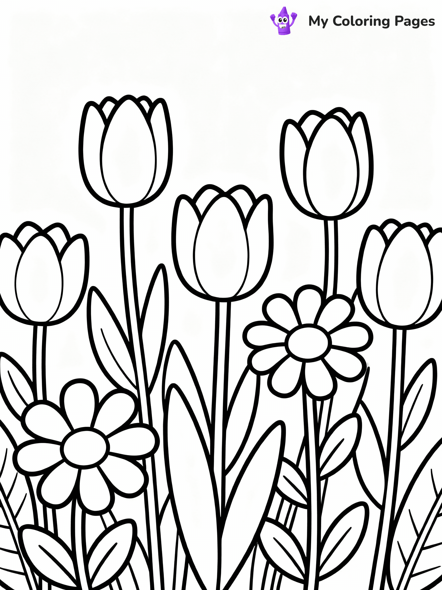⚠️ CRITICAL REQUIREMENT - ABSOLUTE BLACK AND WHITE ONLY ⚠️
This MUST be a BLACK AND WHITE line drawing ONLY. NO COLORS whatsoever.
- ONLY pure black lines (#000000) on pure white background (#FFFFFF)
- ABSOLUTELY NO colors, NO shading, NO gradients, NO grayscale
- If there are ANY colors in the output, the image is REJECTED
- This is a COLORING PAGE - meant to be COLORED IN by children
- The output must be UNCOLORED line art ready for coloring
⚠️ SUBJECT TO DRAW: spring flowers, tulips and daisies, outlined in a whimsical style, leaves detailed
(REMEMBER: Output must be BLACK AND WHITE line art only, NOT colored!)
# COLORING PAGE: BLACK OUTLINES ONLY - WHITE BACKGROUND MANDATORY
Create a **coloring book page** using EXACTLY two values: black lines, white space.
## NON-NEGOTIABLE BINARY RULES
- **ONLY #000000 (black) and #FFFFFF (white)** - NO other values exist
- **EVERY PIXEL = BLACK OR WHITE** - no gray/shading/antialiasing
- **WHITE BACKGROUND MANDATORY** - entire canvas stays white
- **ALL SHAPES HOLLOW** - everything is empty outlines waiting to be colored
- **FORBIDDEN:** fills, shading, gradients, patterns, textures, colors
- **NO SOLID REGIONS** - if it's not a thin line, it's wrong
## Universal Line Standards
- Black outlines ONLY - thin, uniform weight
- Every shape completely empty inside
- Closed contours suitable for coloring
- Simple flat illustration - zero depth/3D/realism
- **Style:** Whimsical Doodle Art Alley - rounded, friendly outlines (unless specified)
## Everything = Outline Only
- Characters/animals: hollow shapes
- Objects/clothing: empty contours
- Backgrounds/scenery: line work only
- Natural elements: outlined forms
- Dark/night areas: don't exist (use outlined symbols)
- Textures/patterns: convert to simple lines
## The Test
Can a child color EVERY white space with crayons? If any area is pre-filled/shaded/gray or colored in, it FAILS. Every shape must be waiting to receive color.
**FINAL OUTPUT**: Binary coloring page. Black lines define shapes. White spaces ready for coloring. Nothing else exists. No exceptions. Print-ready.
⚠️ FINAL REMINDER: Draw the subject "spring flowers, tulips and daisies, outlined in a whimsical style, leaves detailed" as BLACK AND WHITE line art. Zero colors in output.