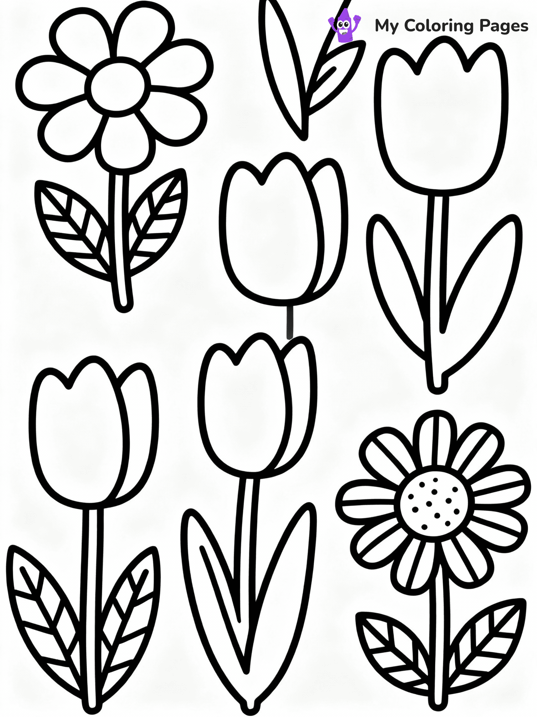 ⚠️ CRITICAL REQUIREMENT - ABSOLUTE BLACK AND WHITE ONLY ⚠️
This MUST be a BLACK AND WHITE line drawing ONLY. NO COLORS whatsoever.
- ONLY pure black lines (#000000) on pure white background (#FFFFFF)
- ABSOLUTELY NO colors, NO shading, NO gradients, NO grayscale
- If there are ANY colors in the output, the image is REJECTED
- This is a COLORING PAGE - meant to be COLORED IN by children
- The output must be UNCOLORED line art ready for coloring
⚠️ SUBJECT TO DRAW: spring flowers, tulips and daisies, outlined in a whimsical style, leaves detailed
(REMEMBER: Output must be BLACK AND WHITE line art only, NOT colored!)
# COLORING PAGE: BLACK OUTLINES ONLY - WHITE BACKGROUND MANDATORY
Create a **coloring book page** using EXACTLY two values: black lines, white space.
## NON-NEGOTIABLE BINARY RULES
- **ONLY #000000 (black) and #FFFFFF (white)** - NO other values exist
- **EVERY PIXEL = BLACK OR WHITE** - no gray/shading/antialiasing
- **WHITE BACKGROUND MANDATORY** - entire canvas stays white
- **ALL SHAPES HOLLOW** - everything is empty outlines waiting to be colored
- **FORBIDDEN:** fills, shading, gradients, patterns, textures, colors
- **NO SOLID REGIONS** - if it's not a thin line, it's wrong
## Universal Line Standards
- Black outlines ONLY - thin, uniform weight
- Every shape completely empty inside
- Closed contours suitable for coloring
- Simple flat illustration - zero depth/3D/realism
- **Style:** Whimsical Doodle Art Alley - rounded, friendly outlines (unless specified)
## Everything = Outline Only
- Characters/animals: hollow shapes
- Objects/clothing: empty contours
- Backgrounds/scenery: line work only
- Natural elements: outlined forms
- Dark/night areas: don't exist (use outlined symbols)
- Textures/patterns: convert to simple lines
## The Test
Can a child color EVERY white space with crayons? If any area is pre-filled/shaded/gray or colored in, it FAILS. Every shape must be waiting to receive color.
**FINAL OUTPUT**: Binary coloring page. Black lines define shapes. White spaces ready for coloring. Nothing else exists. No exceptions. Print-ready.
⚠️ FINAL REMINDER: Draw the subject "spring flowers, tulips and daisies, outlined in a whimsical style, leaves detailed" as BLACK AND WHITE line art. Zero colors in output.