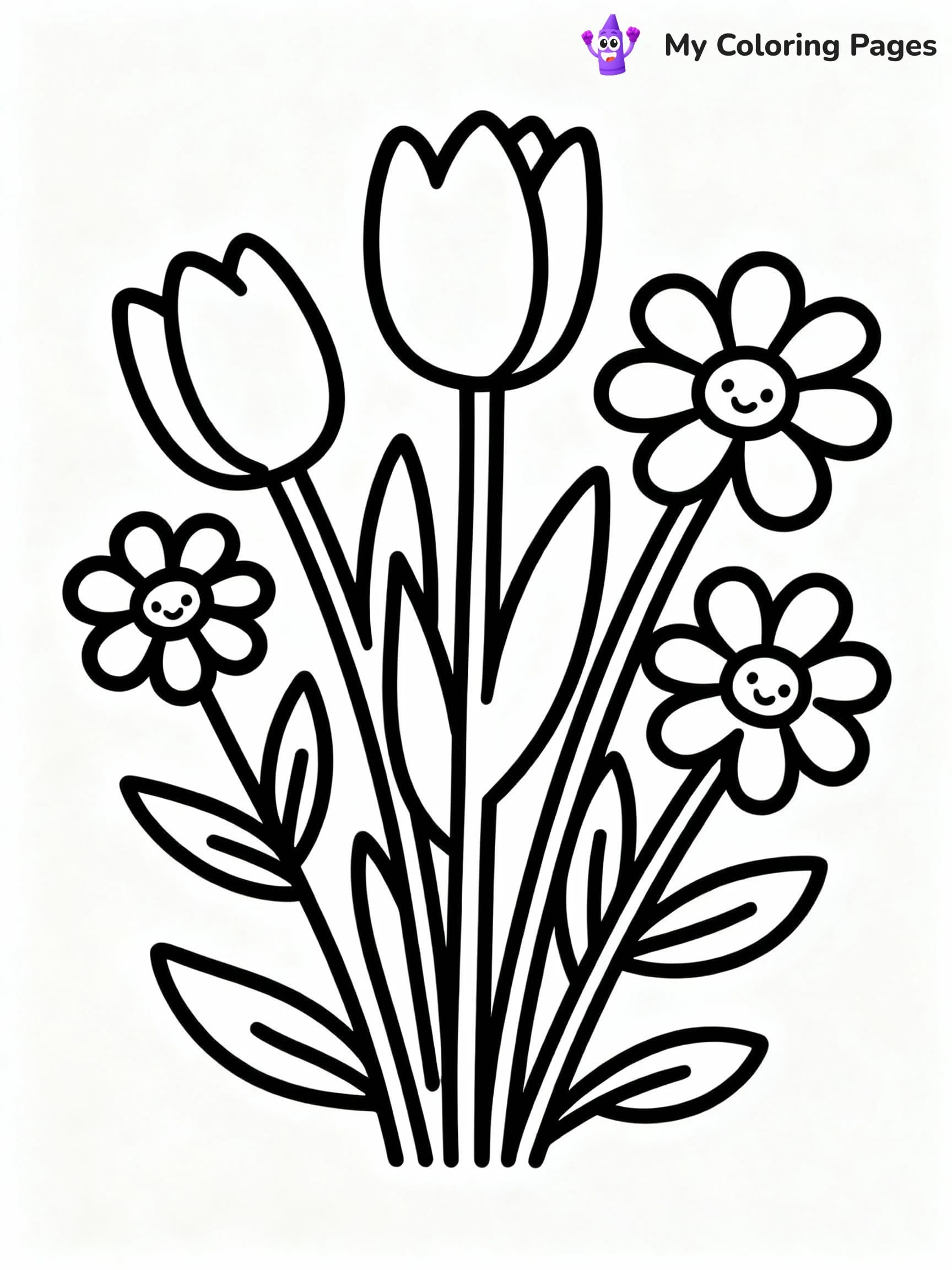 Spring Coloring Pages - 1