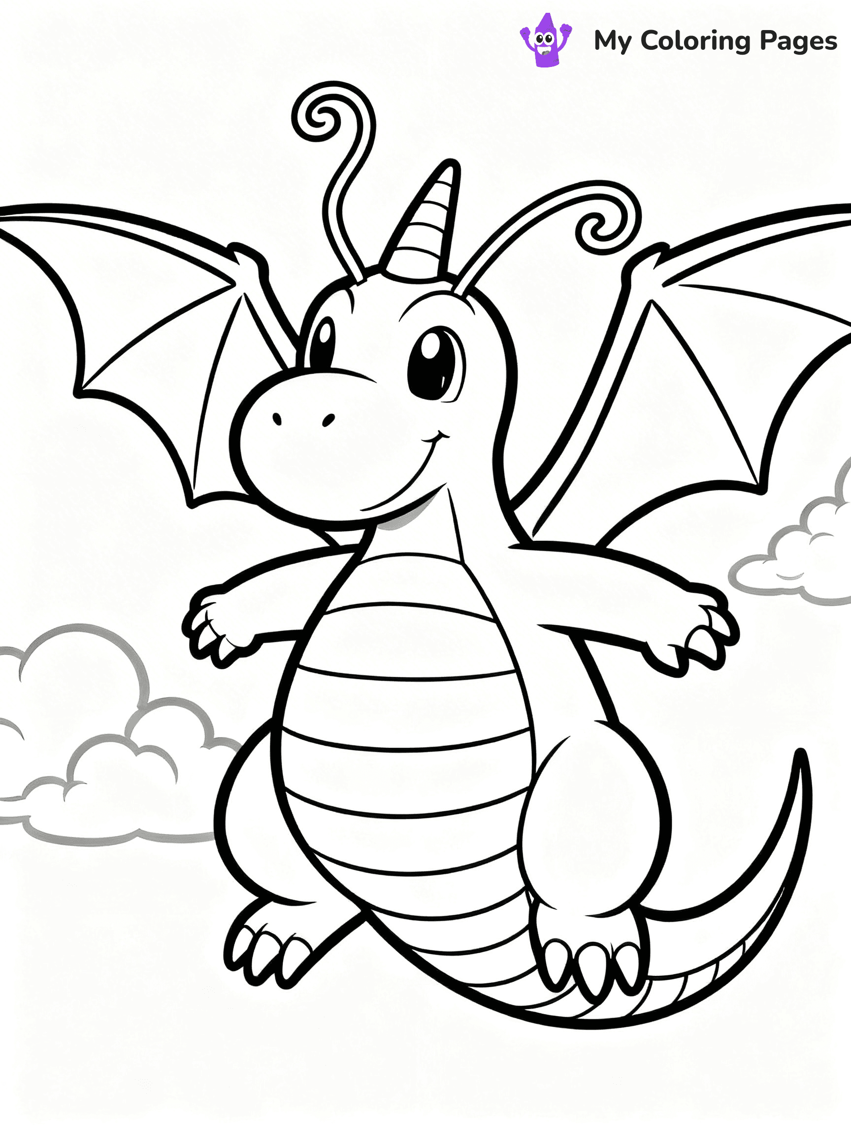 Dragonite Coloring Pages - 25