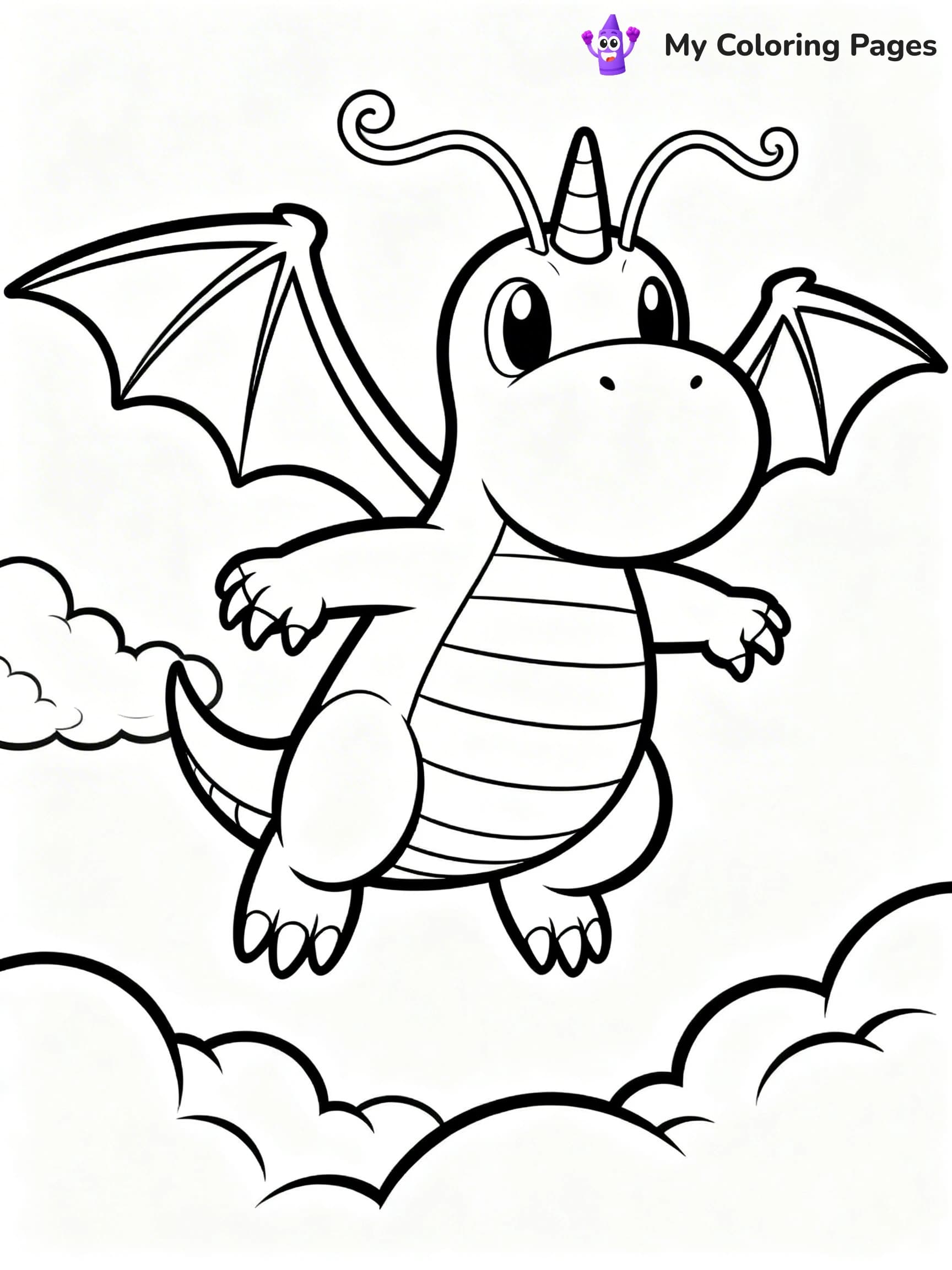 Dragonite Coloring Pages - 24