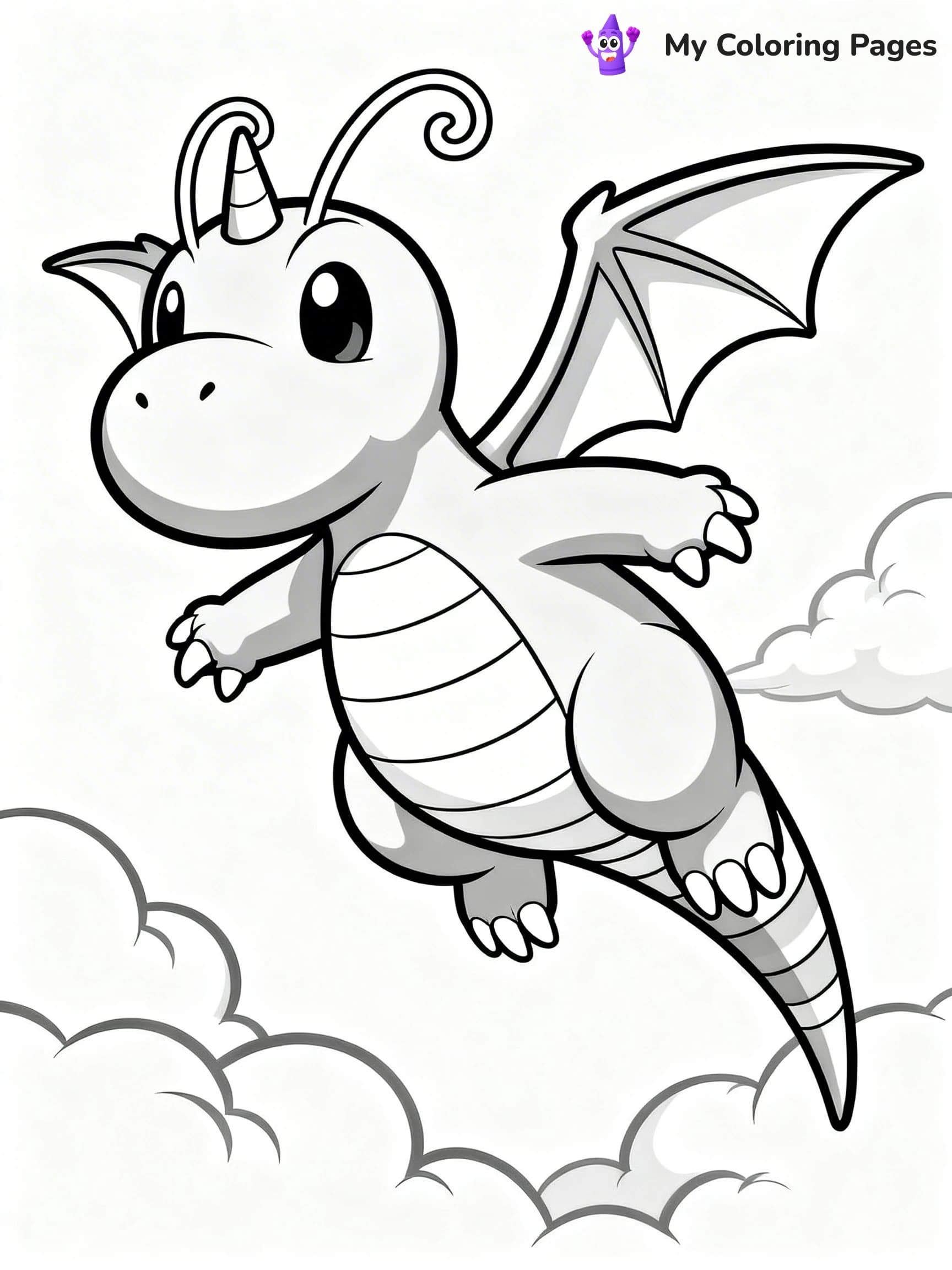 Dragonite Coloring Pages - 22