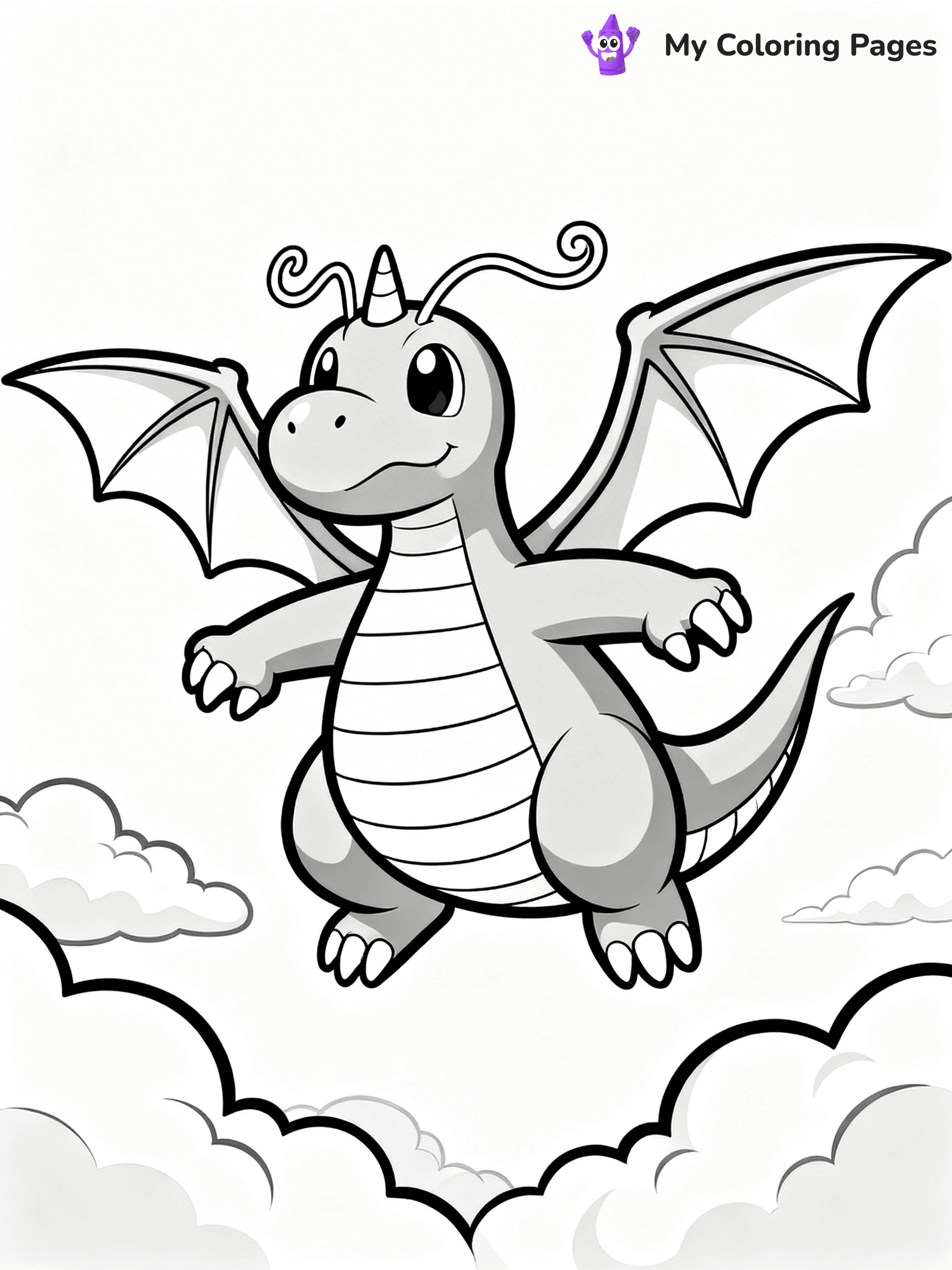 Dragonite Coloring Pages - 21