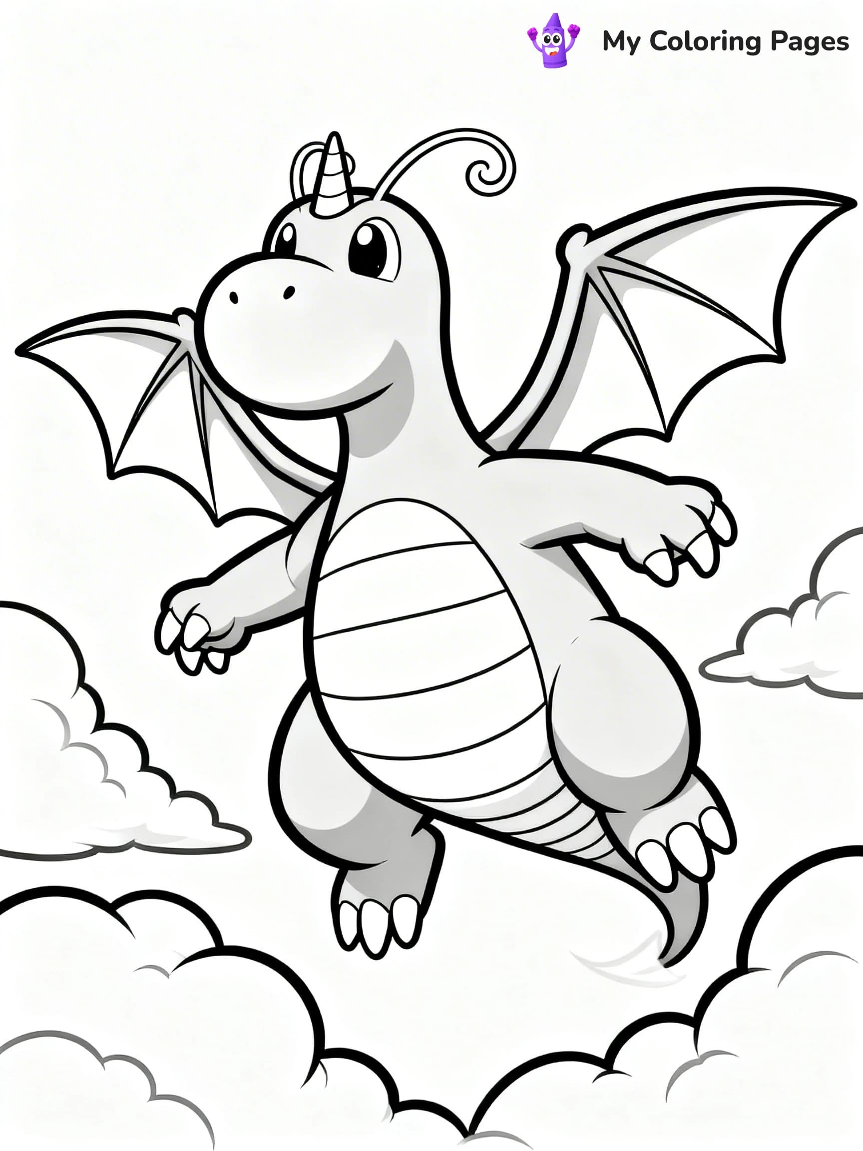 Dragonite Coloring Pages - 20