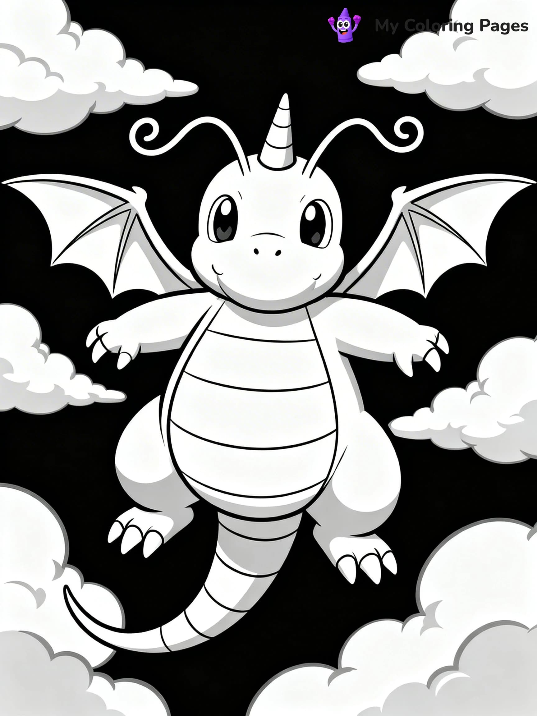 Dragonite Coloring Pages - 19