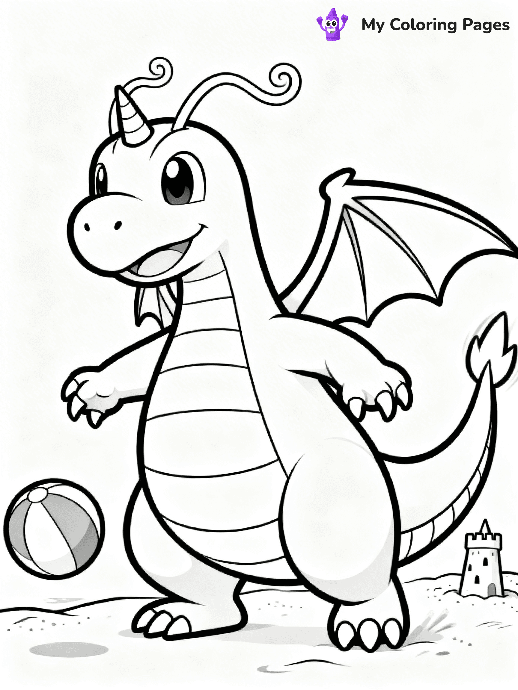Dragonite Coloring Pages - 18