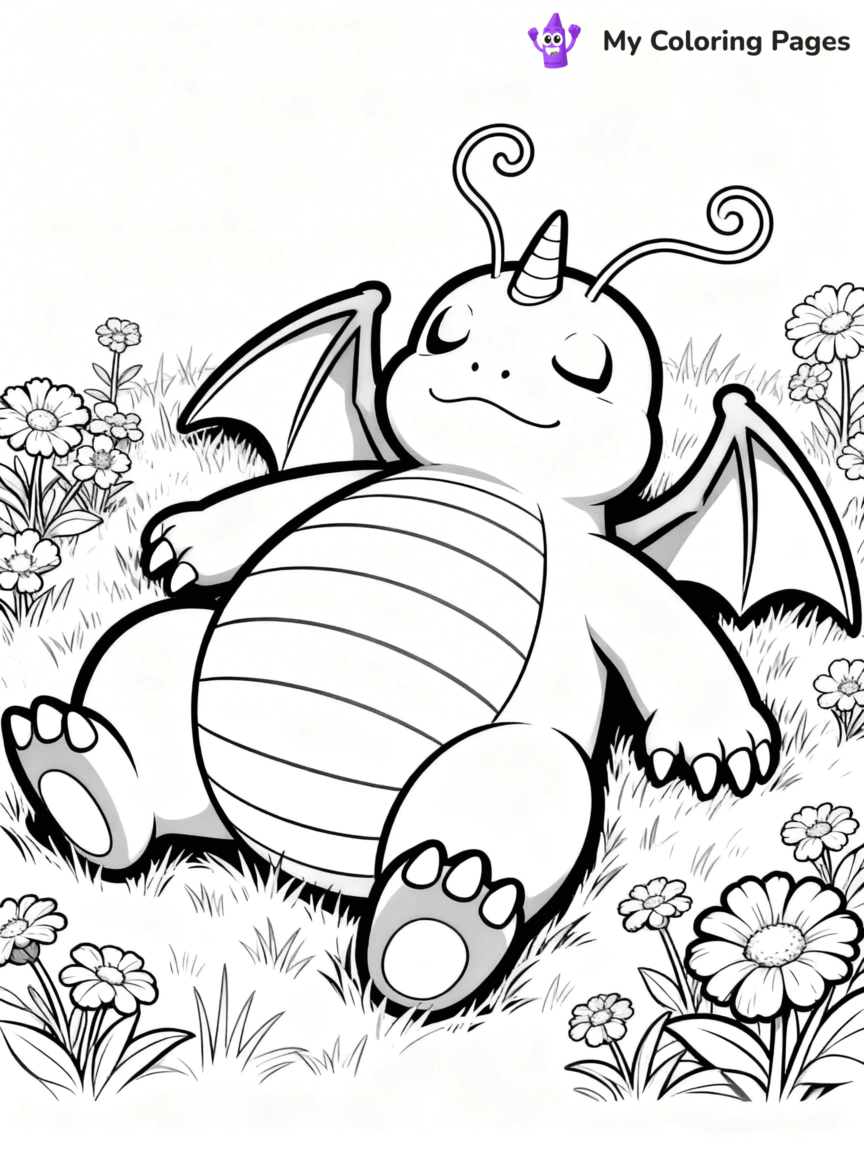 Dragonite Coloring Pages - 11