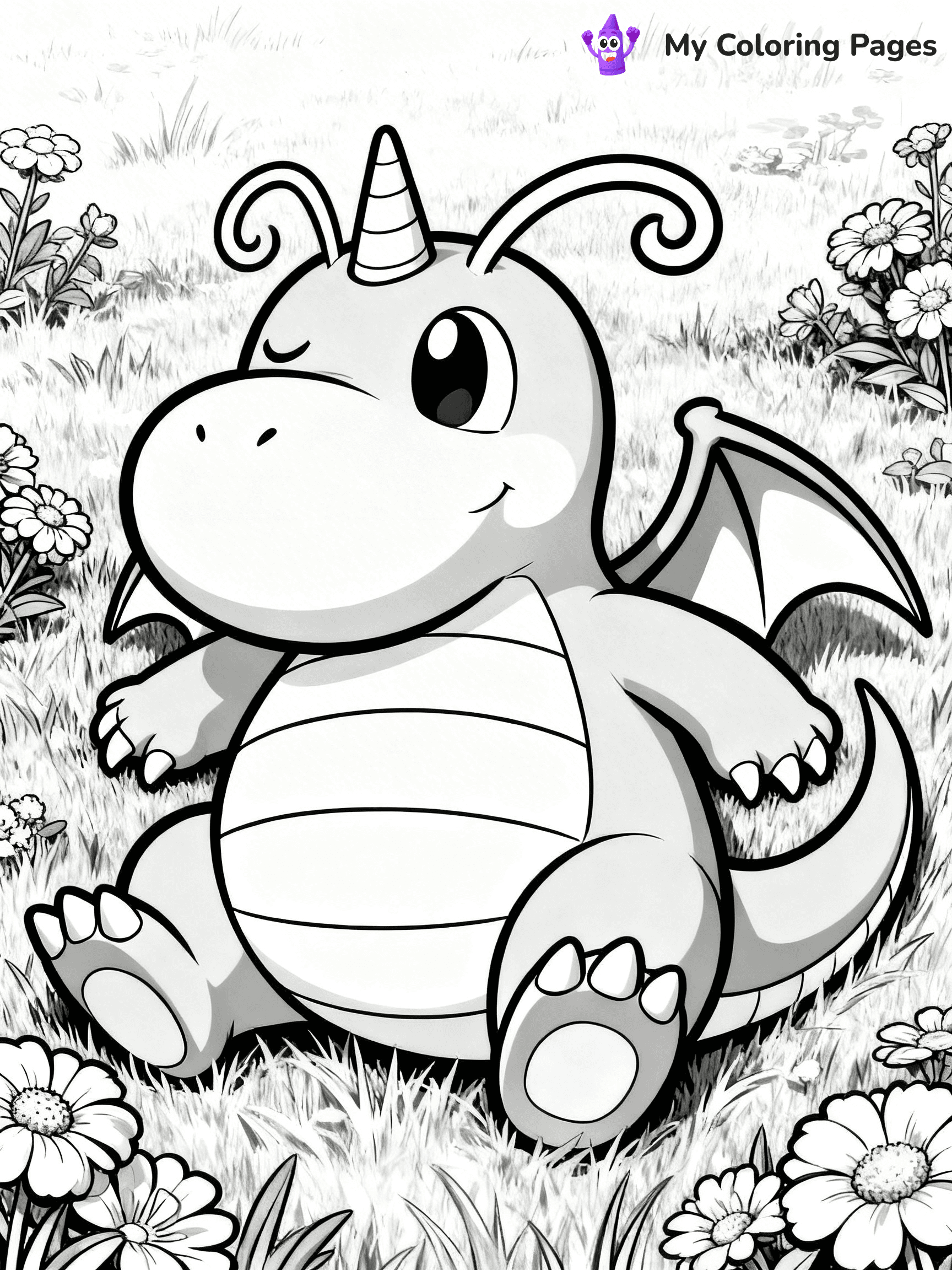 Dragonite Coloring Pages - 7