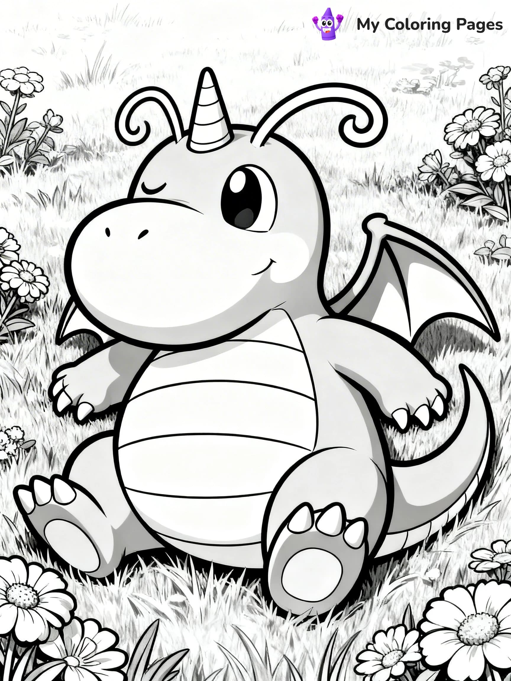 Dragonite Coloring Pages - 7