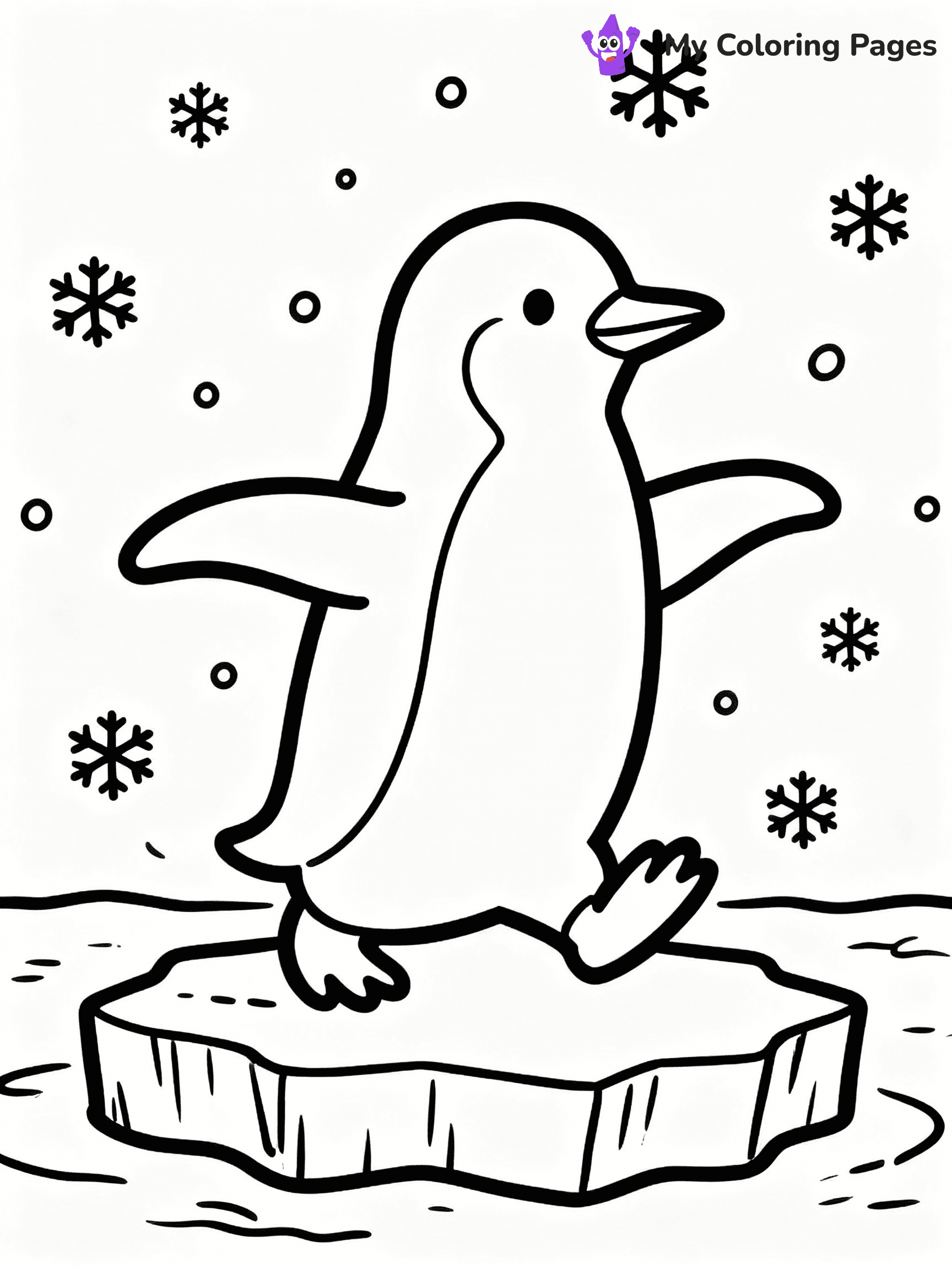 Penguin Coloring Pages - 49