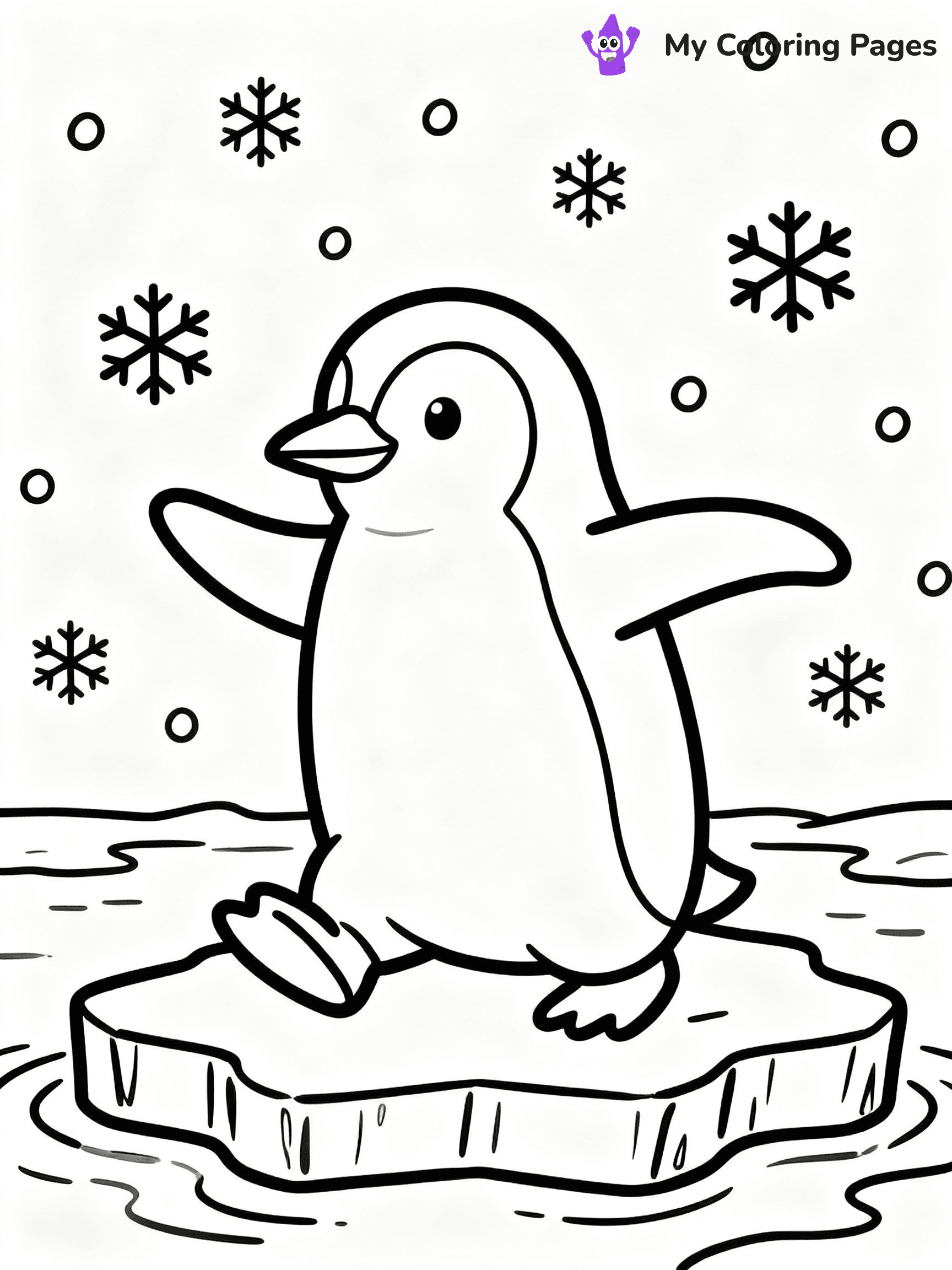 Penguin Coloring Pages - 46