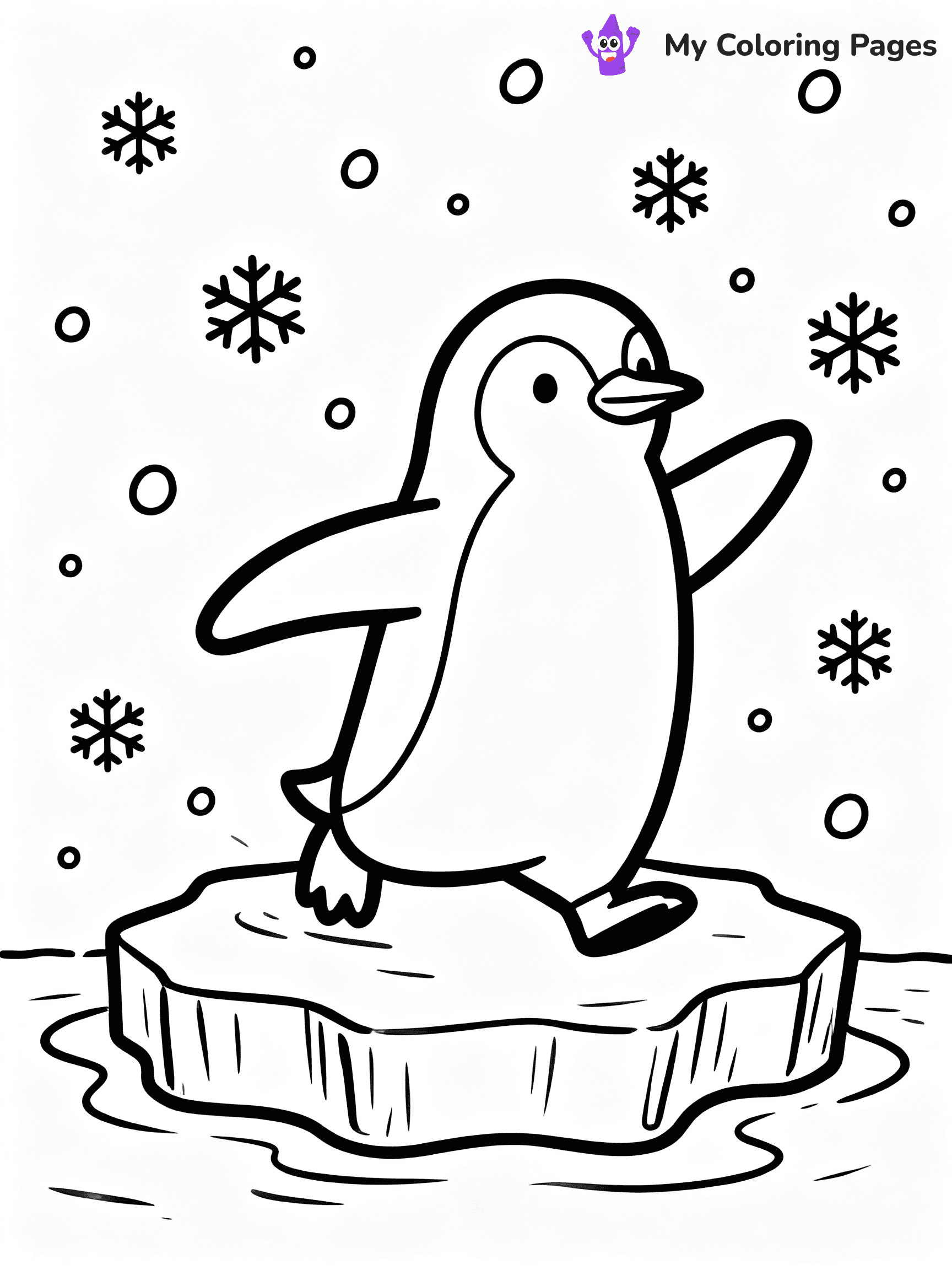 Penguin Coloring Pages - 44