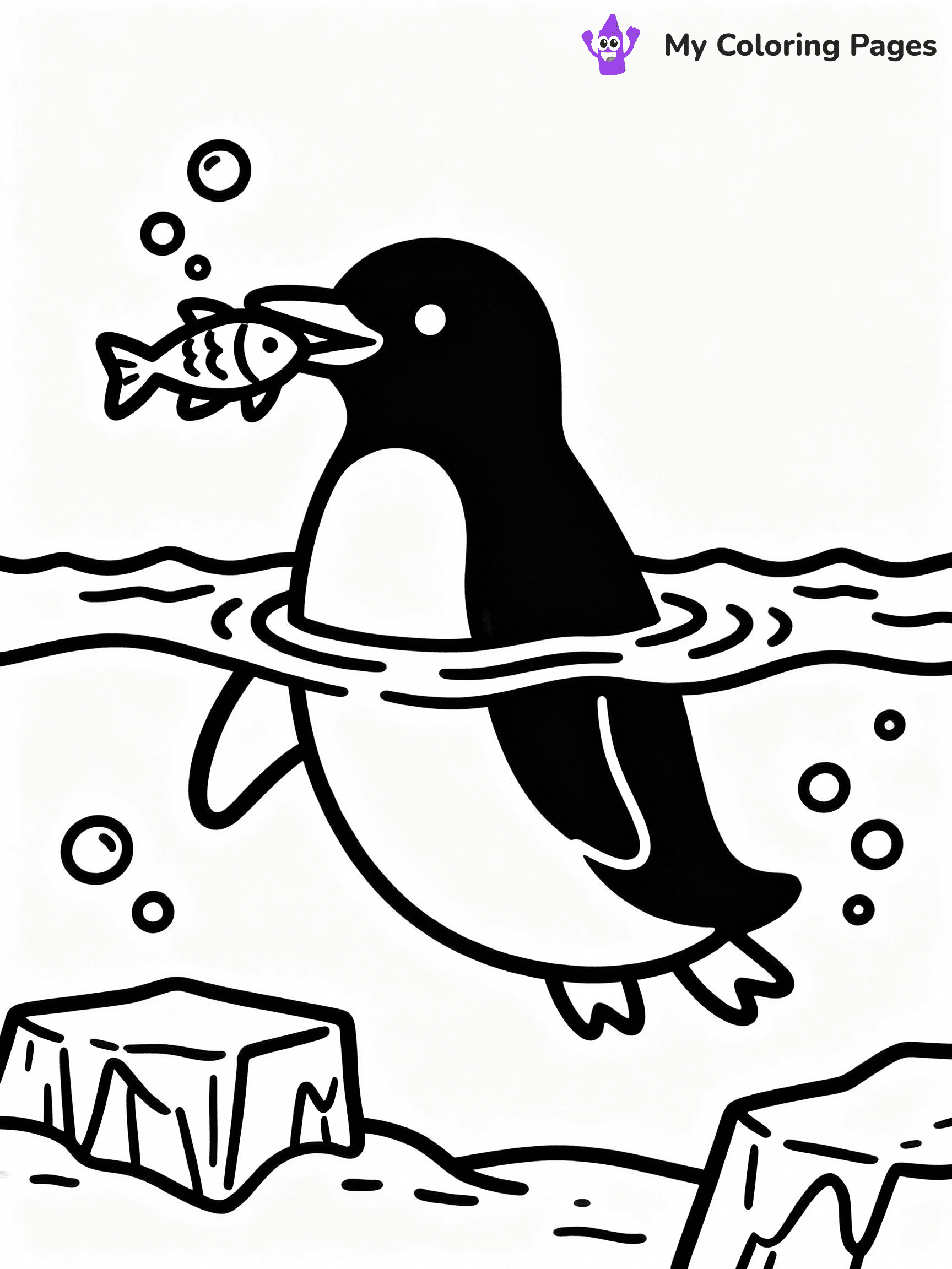 Penguin Coloring Pages - 31